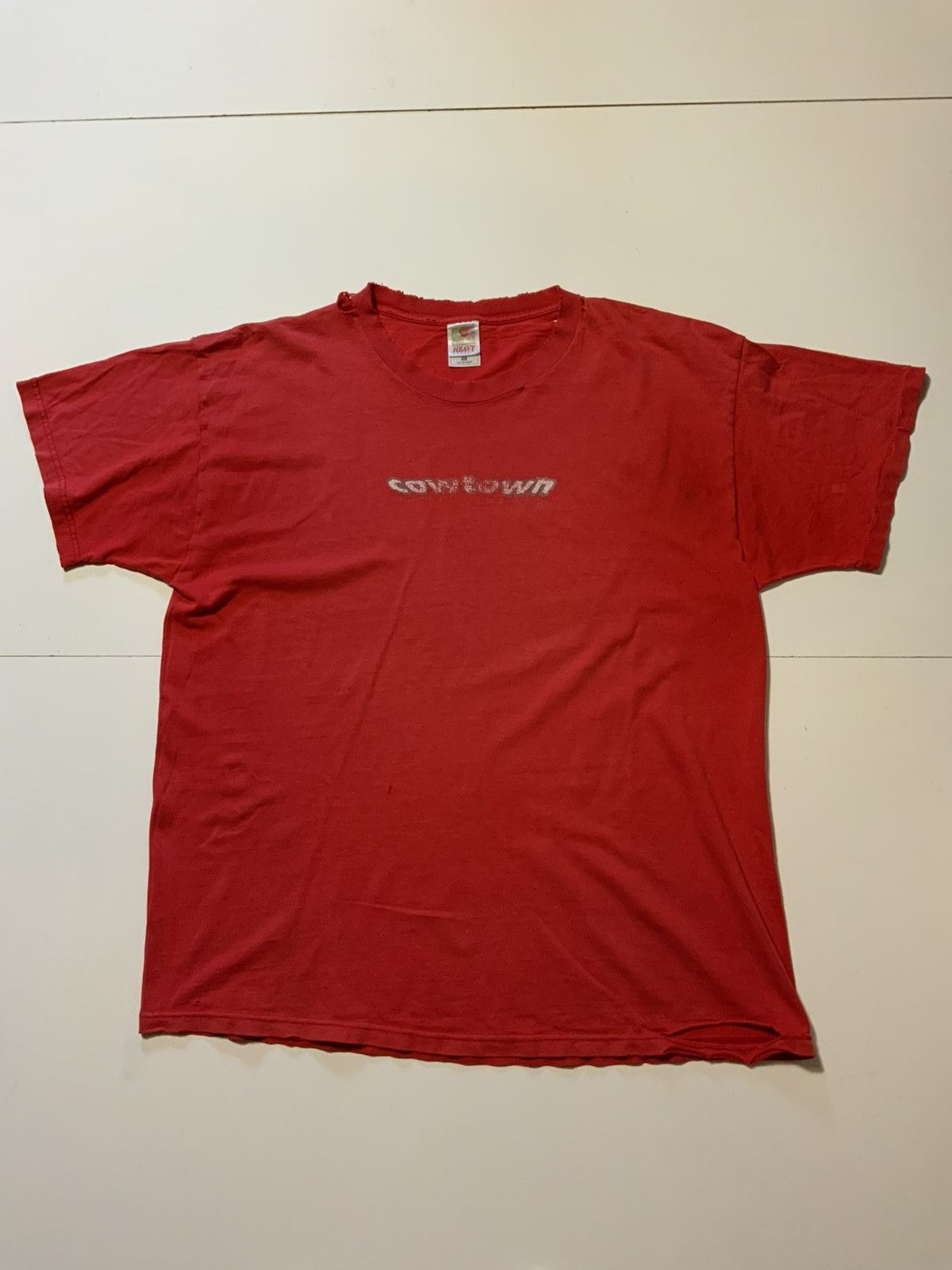 Vintage Cowtown Skateboards Skate Red Graphic S/S Distressed T-Shirt Size US XL / EU 56 / 4 - 2 Thumbnail