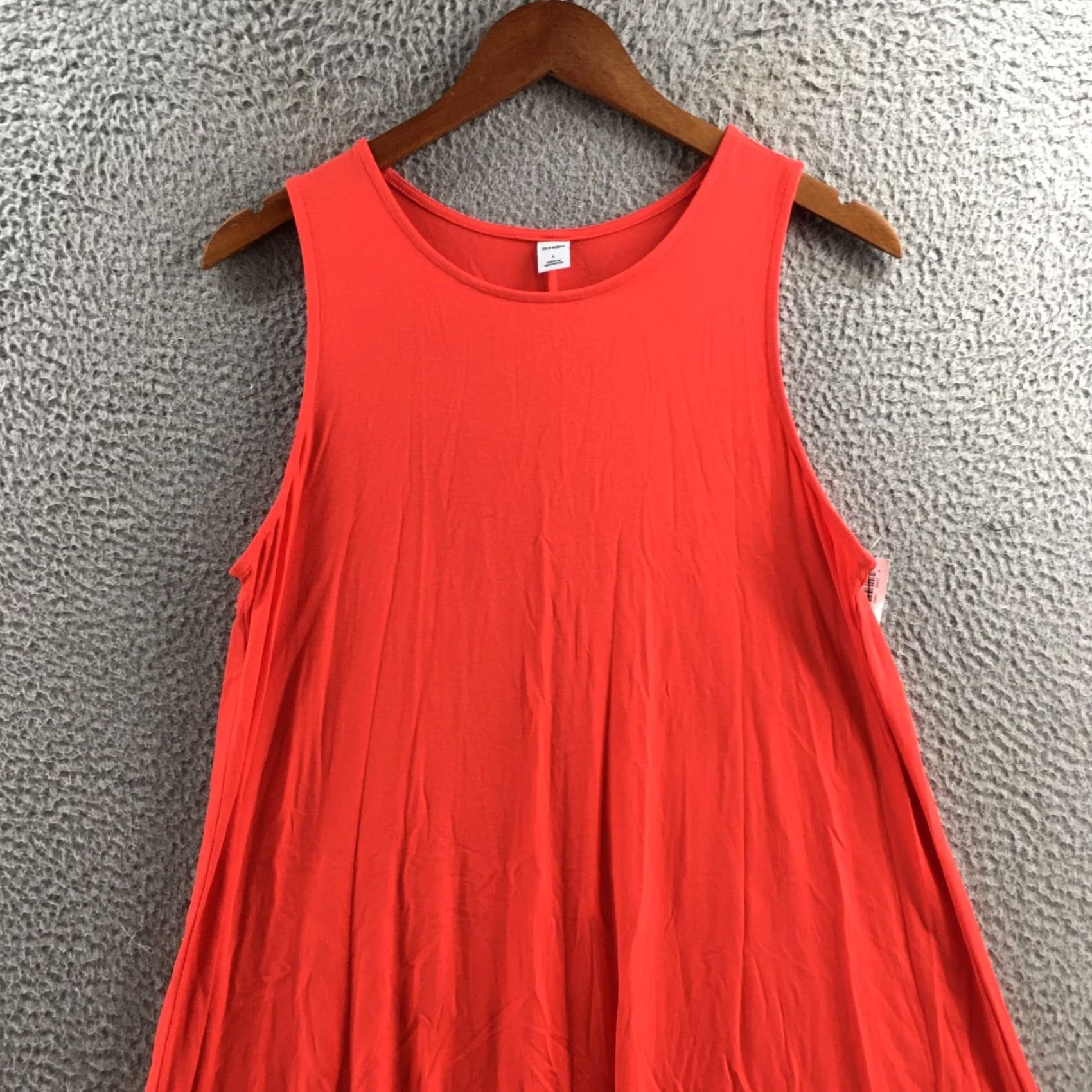Old Navy Old Navy Sleeveless Swing Dress Womens L Orange Casual NEW Pullover Crew Neck Size L / US 10 / IT 46 - 2 Thumbnail
