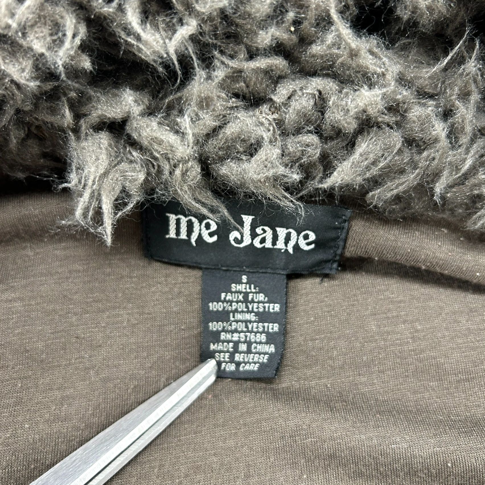 Vintage VINTAGE Me Jane Vest Womens S Brown Hooded Deep Pile Fleece Faux Fur Y2K Size S / US 4 / IT 40 - 4 Thumbnail