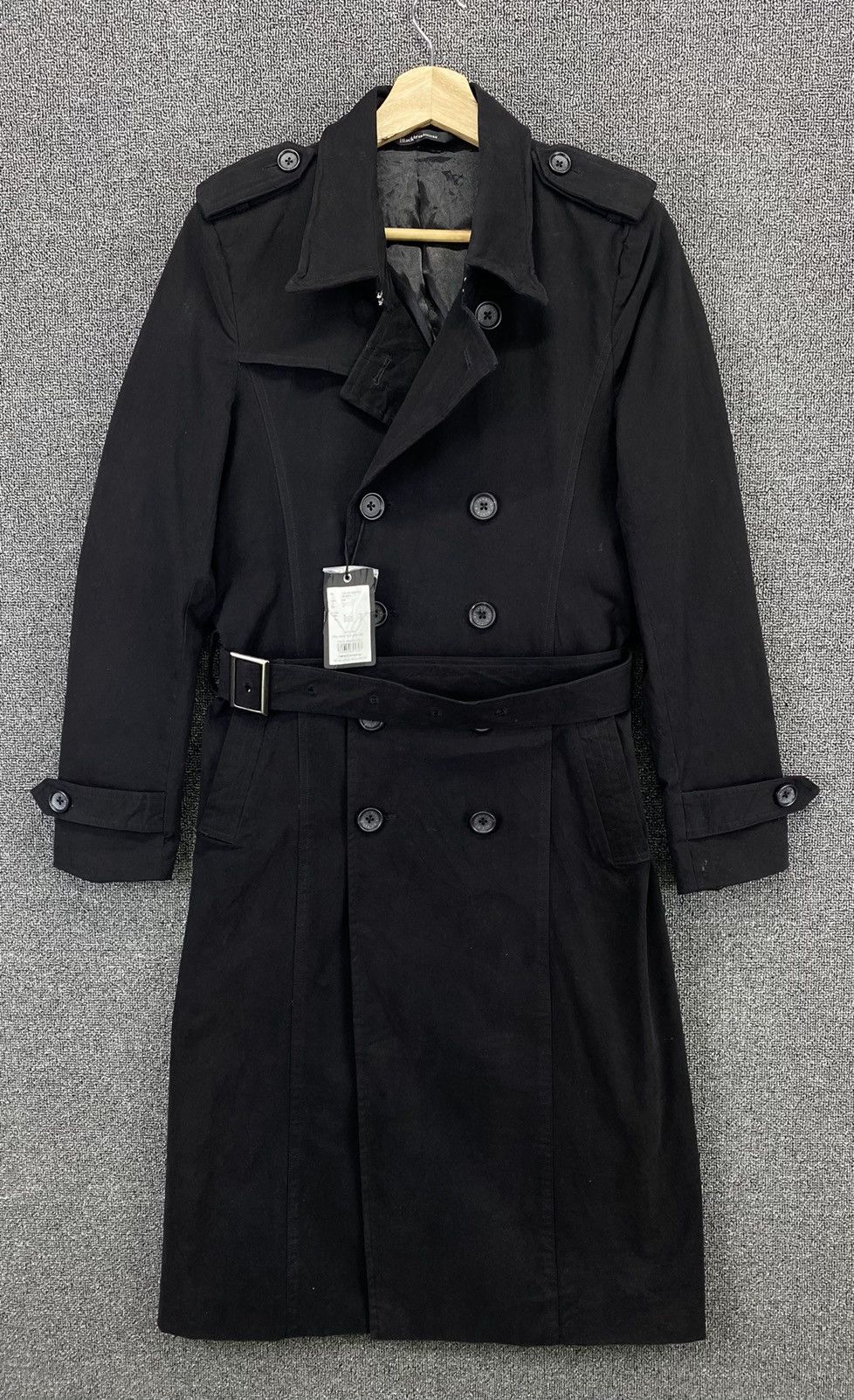 Vanquish Black Vanquish Double Breasted Trench Coats Long Jacket Size M / US 6-8 / IT 42-44 - 2 Thumbnail