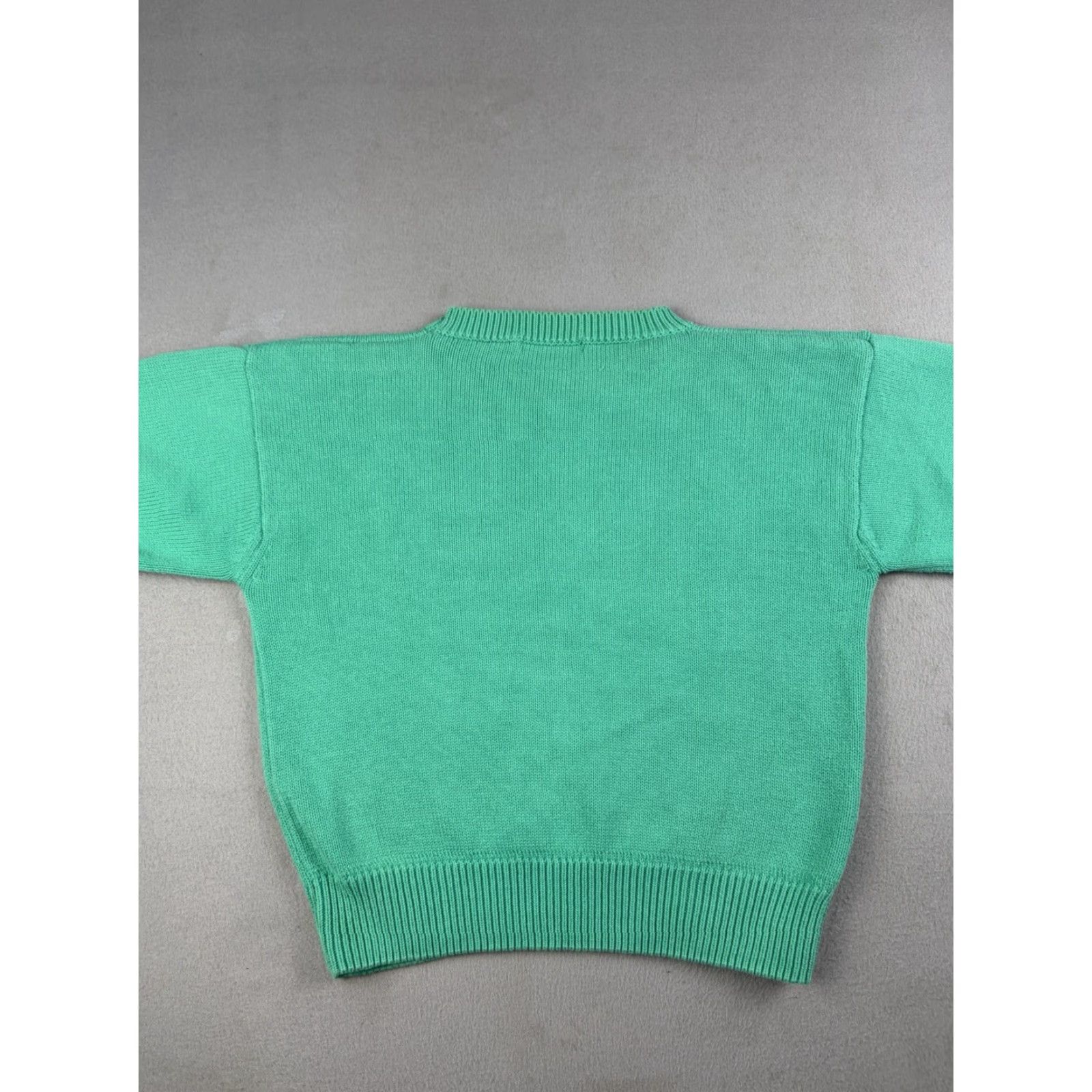 Brooks Brothers VINTAGE Brooks Brothers Sweater Women’s Small Green Cotton Short Sleeve 80s Size S / US 4 / IT 40 - 4 Thumbnail