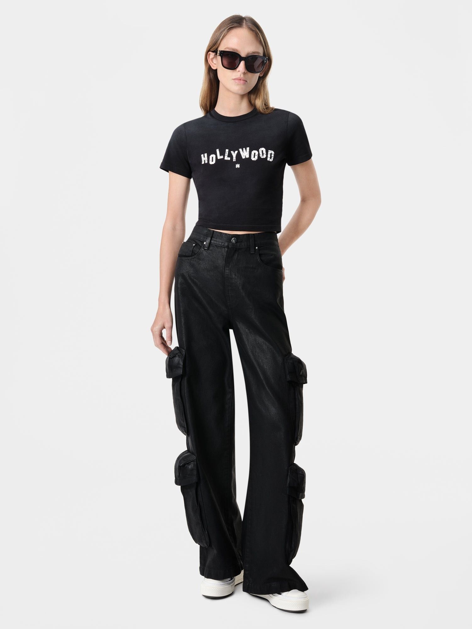Amiri o1orln1025 Hollywood Baby T-Shirt in Black Size XL / US 12-14 / IT 48-50 - 2 Thumbnail