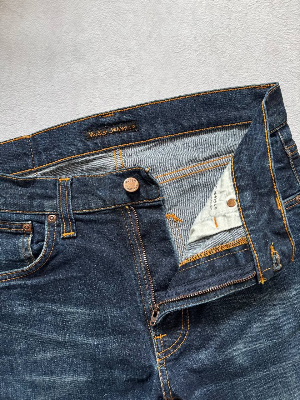 Nudie Jeans Nudie Jeans Lean Dean Crinkle Blues Denim Pants Size US 30 / EU 46 - 6 Thumbnail