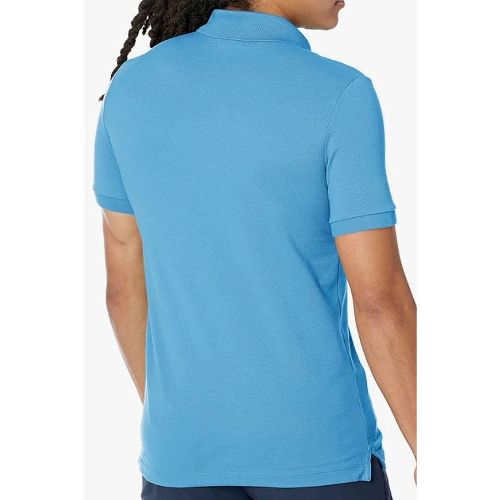 Lacoste Lacoste Men's Short Sleeve Classic Pique Polo Shirt Blue 2XL Size US XXL / EU 58 / 5 - 3 Thumbnail