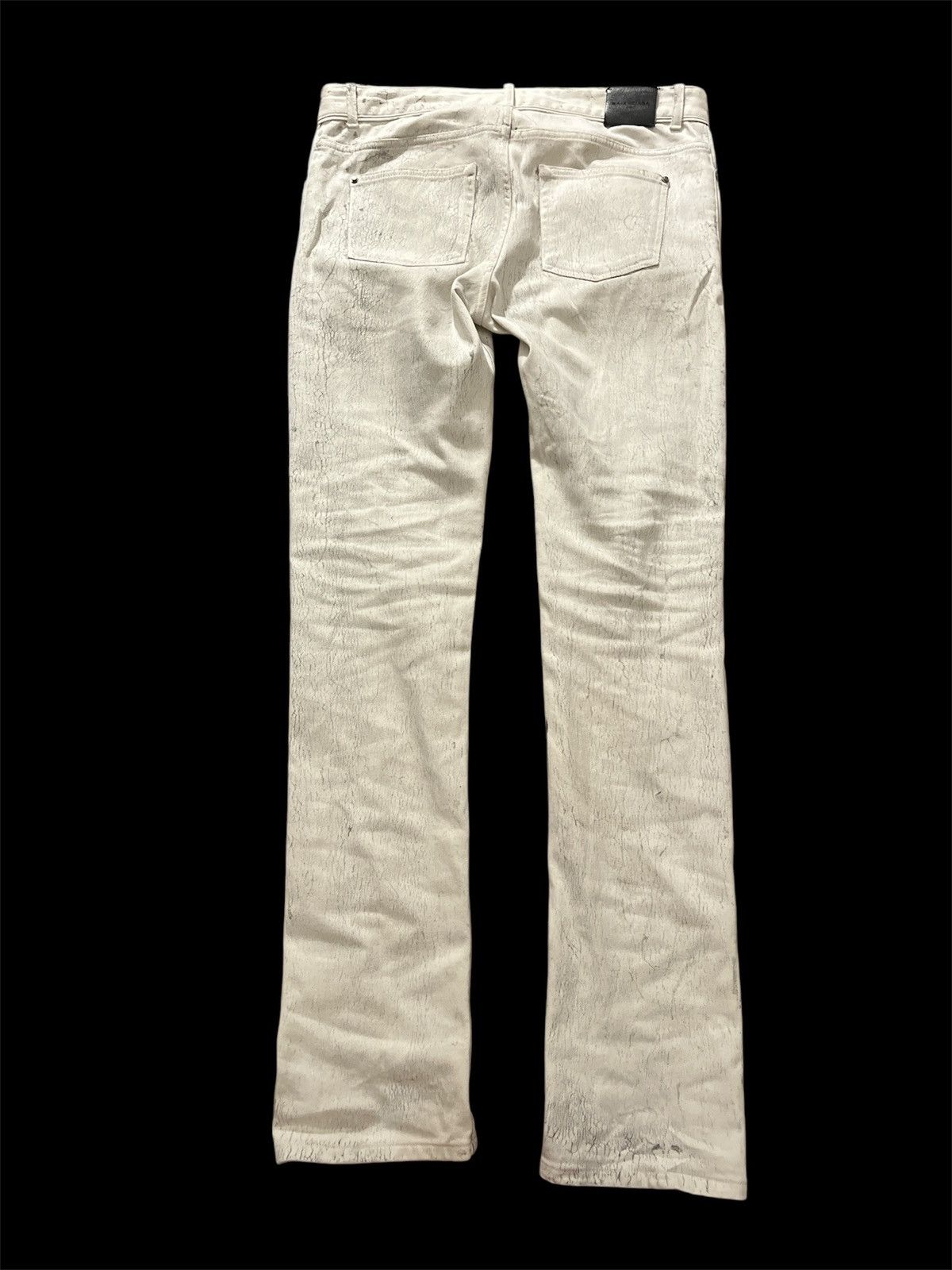 Balenciaga Balenciaga fw14 cracked paint denim jeans Size US 30 / EU 46 - 2 Thumbnail