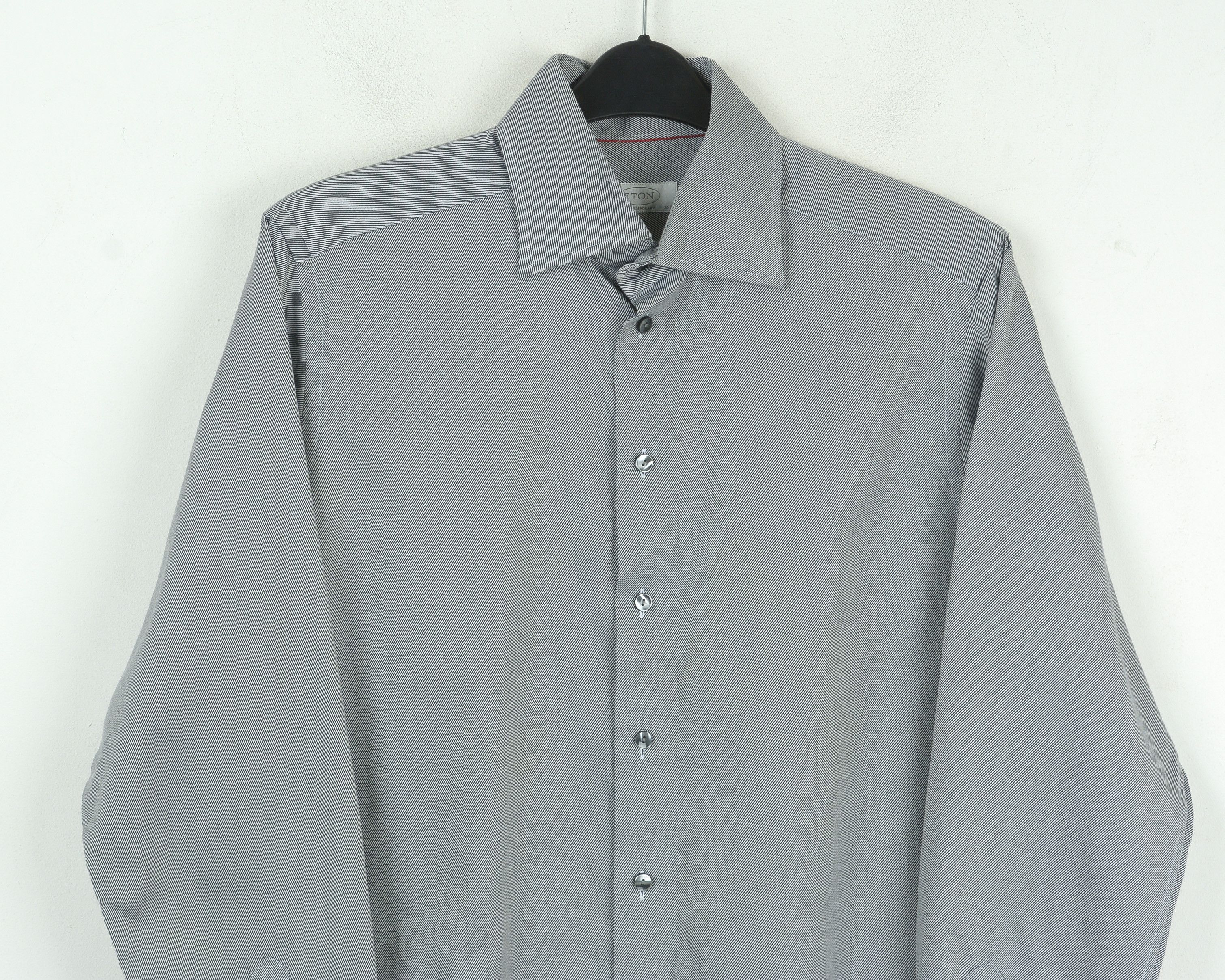 Eton 16 1/2" Size 42 Contemporary Fit Long Sleeved Formal Shirt Size 42R - 2 Thumbnail