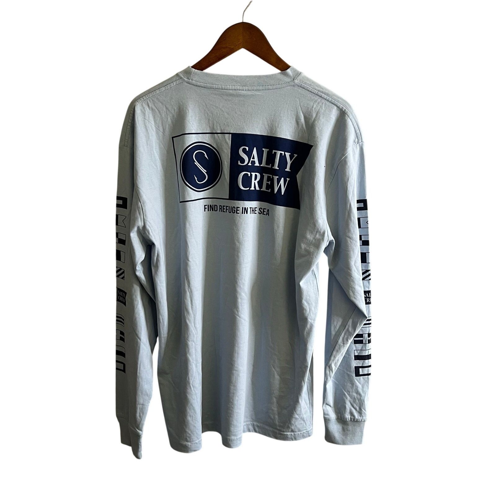 Other Salty Crew Alpha NWT Long Sleeve T-Shirt Light Blue - L Size US L / EU 52-54 / 3 - 1 Thumbnail