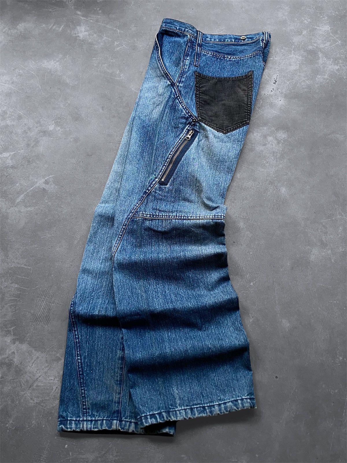 PPFM 🔥PPFM🔥 BAGGY JEANS TRIPLE BELT LOOP Y2K STYLE 🇯🇵 Size US 32 / EU 48 - 3 Thumbnail