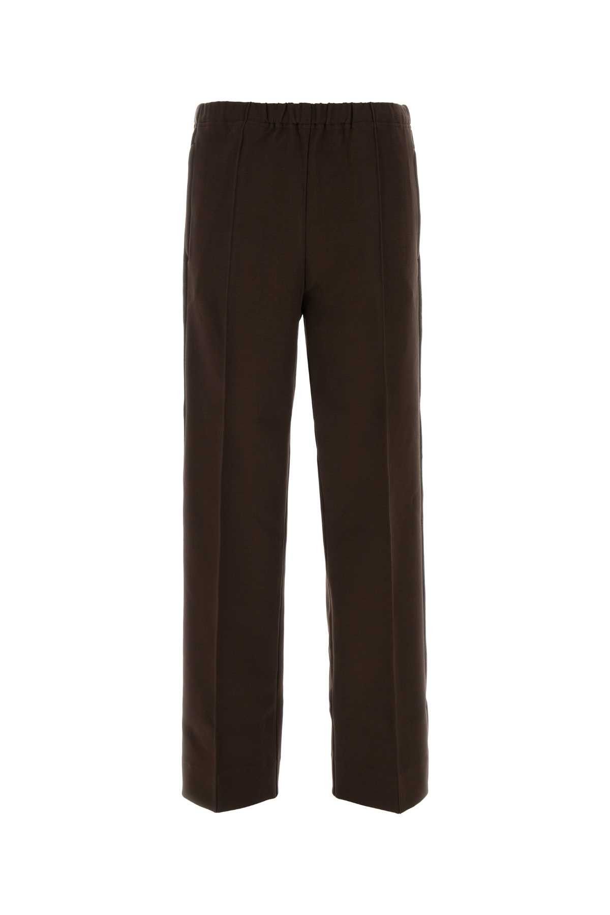 Miu Miu Brown Stretch Viscose Blend Pant Size 26" / US 2 / IT 38 - 1 Thumbnail