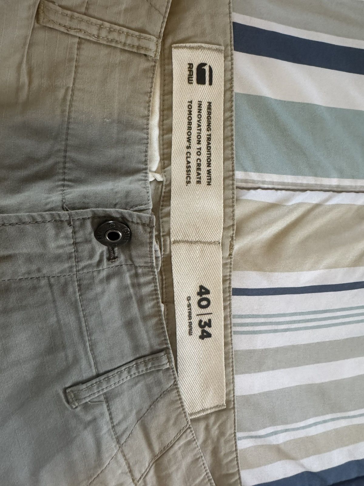 G-Star GStar Khaki Cargos Size US 40 / EU 56 - 3 Thumbnail