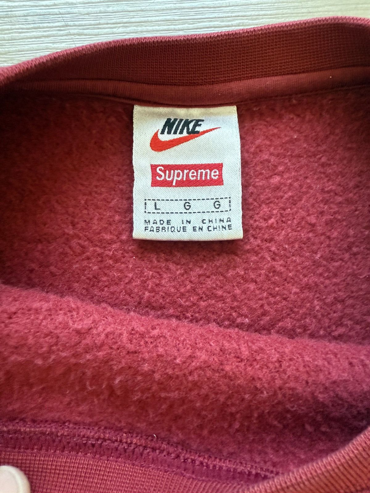 Nike × Supreme Nike x Supreme FW18 Crewneck Large Size US L / EU 52-54 / 3 - 3 Thumbnail