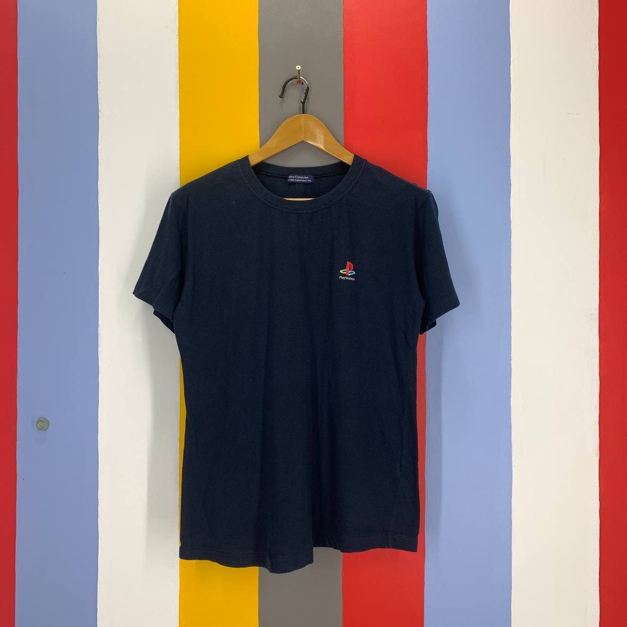 Playstation 90s Vintage SONY PLAYSTATION Crew Neck T Shirt #2441/AJ Size US M / EU 48-50 / 2 - 1 Thumbnail