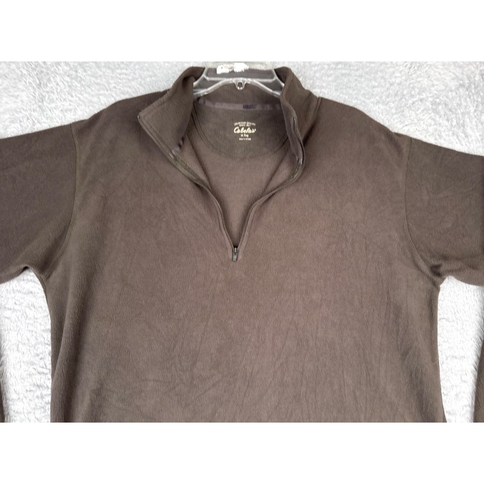 Vintage Cabela's Fleece Pullover Mens M Brown 1/4 Zip Mock Neck Outdoor Hiking Shirt Sweater Casual Outdoor Mens Size US M / EU 48-50 / 2 - 4 Thumbnail