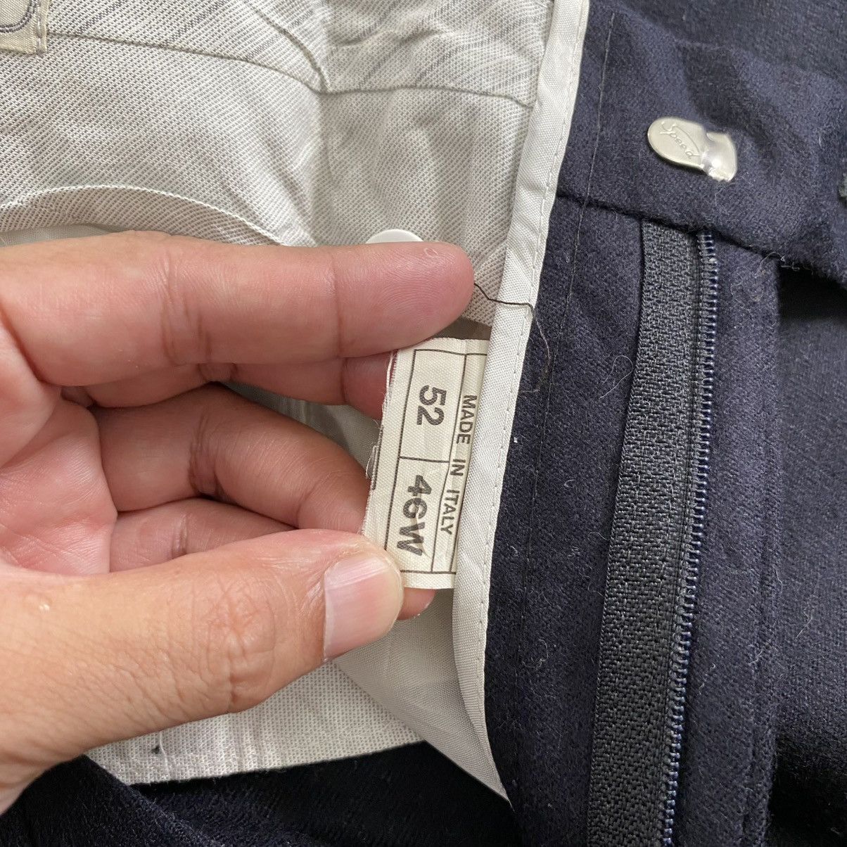 Ermenegildo Zegna 1990’s Ermenegildo Zegna Wool Cashmere Wide Leg Trouser Pant Size US 36 / EU 52 - 15 Thumbnail
