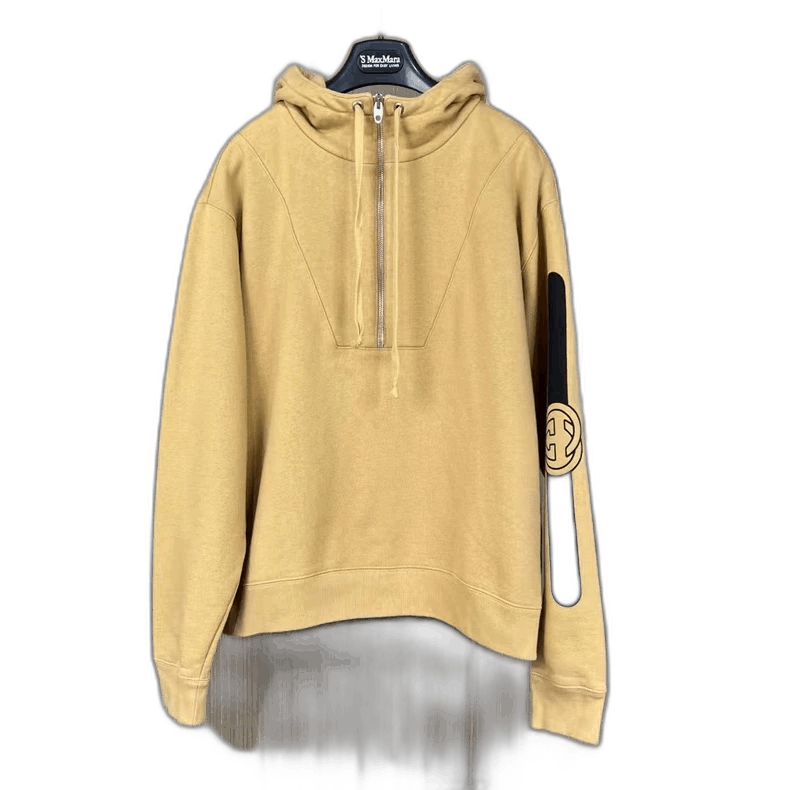 Gucci Gucci Khaki Half-Zip Print Hoodie Size XS / US 0-2 / IT 36-38 - 1 Thumbnail