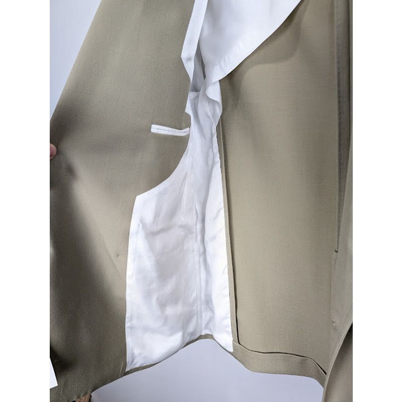 Bottega Veneta o1rshd1 Grain De Poudre Stretcs Jacket in Travertine Size US M / EU 48-50 / 2 - 9 Thumbnail