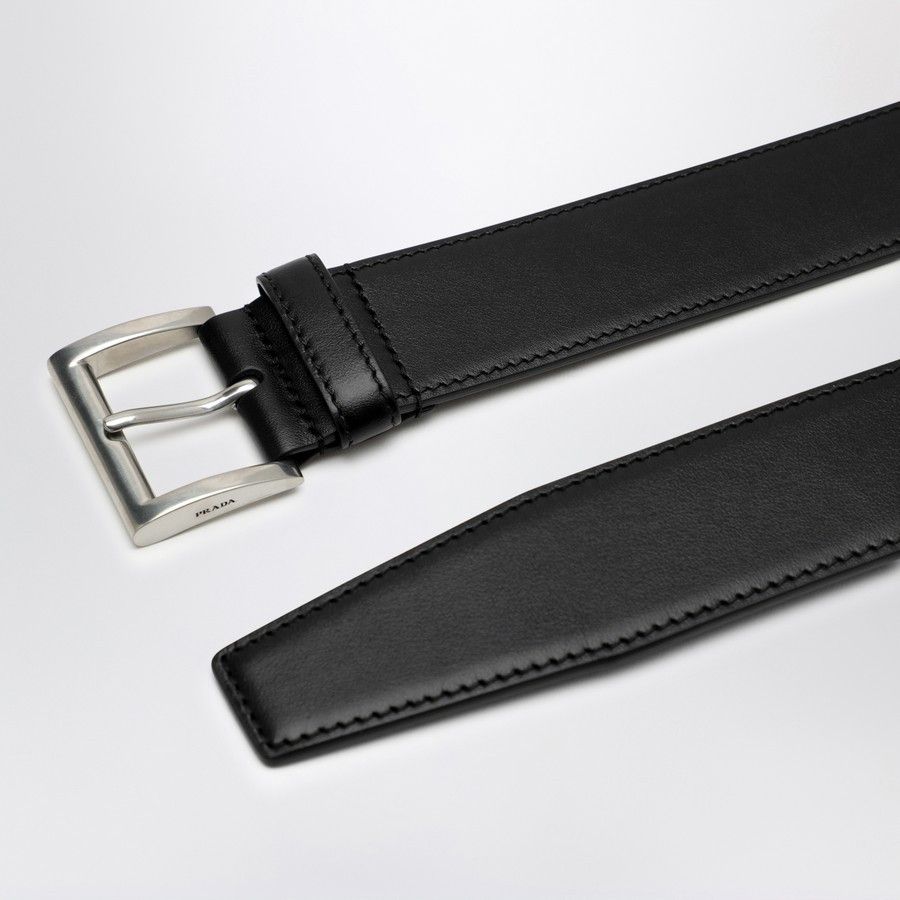 Prada o1d2blof0924 Size: 90 EU / Leather Belt in Black Size ONE SIZE - 3 Thumbnail
