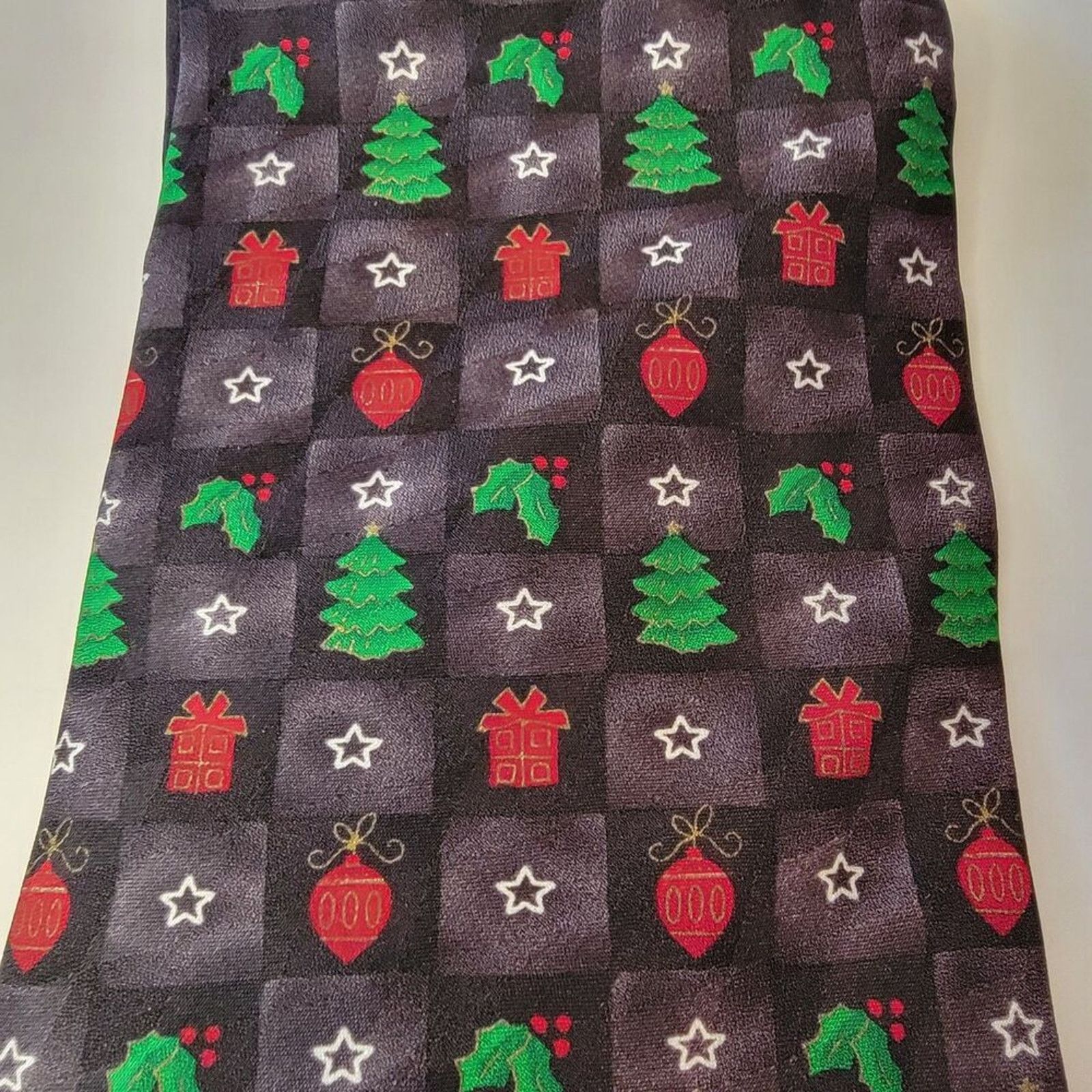 Other Hallmark Holiday Traditions Christmas Tie Small Squares Silk Size ONE SIZE - 1 Thumbnail