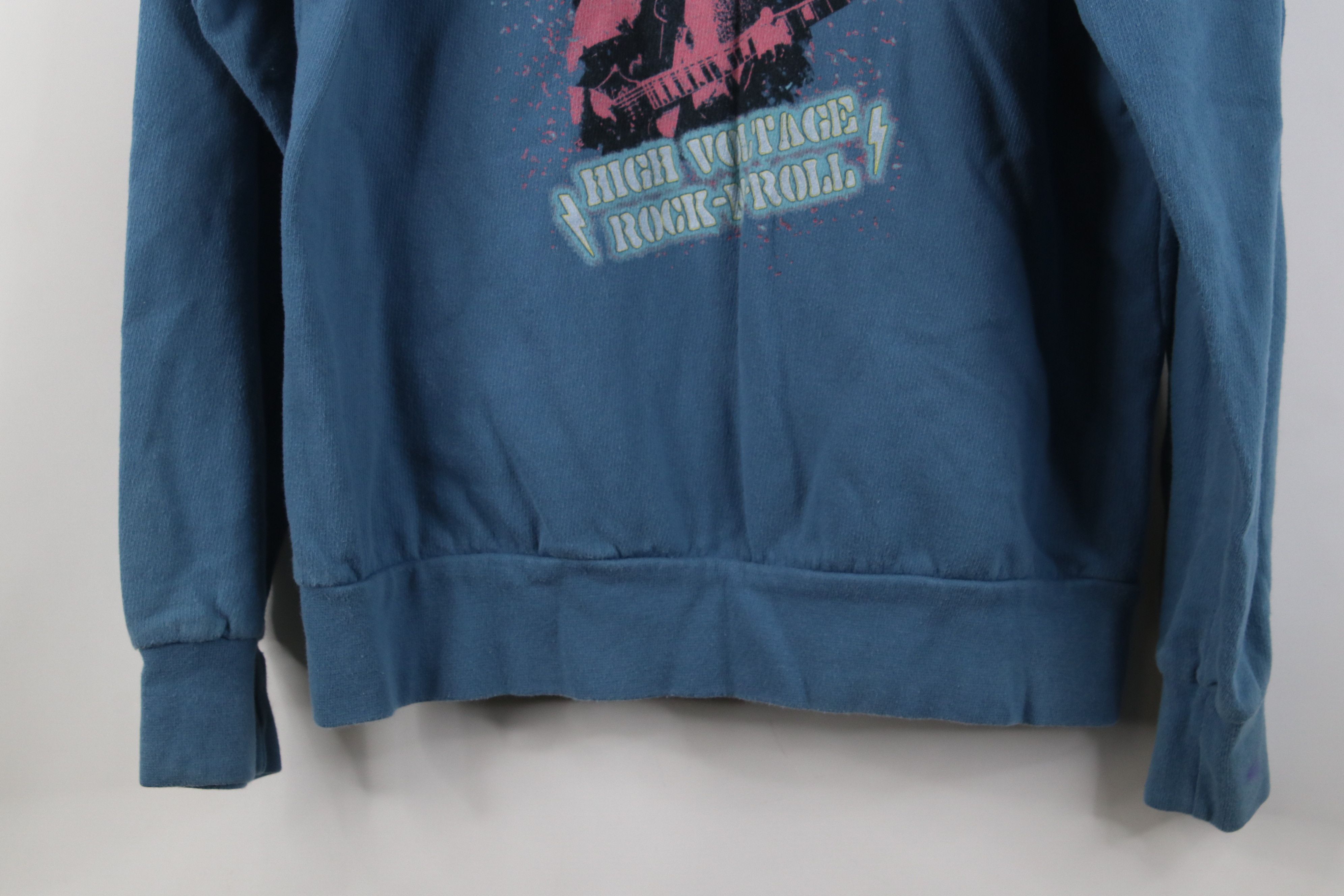 Vintage Vintage Y2K High Voltage Rock N Roll ACDC Band Hoodie Size M / US 6-8 / IT 42-44 - 16 Thumbnail