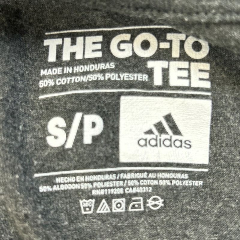 Adidas Adidas Logo Mens Small Black Gold PolyCotton Tee Shirt Size US S / EU 44-46 / 1 - 4 Thumbnail
