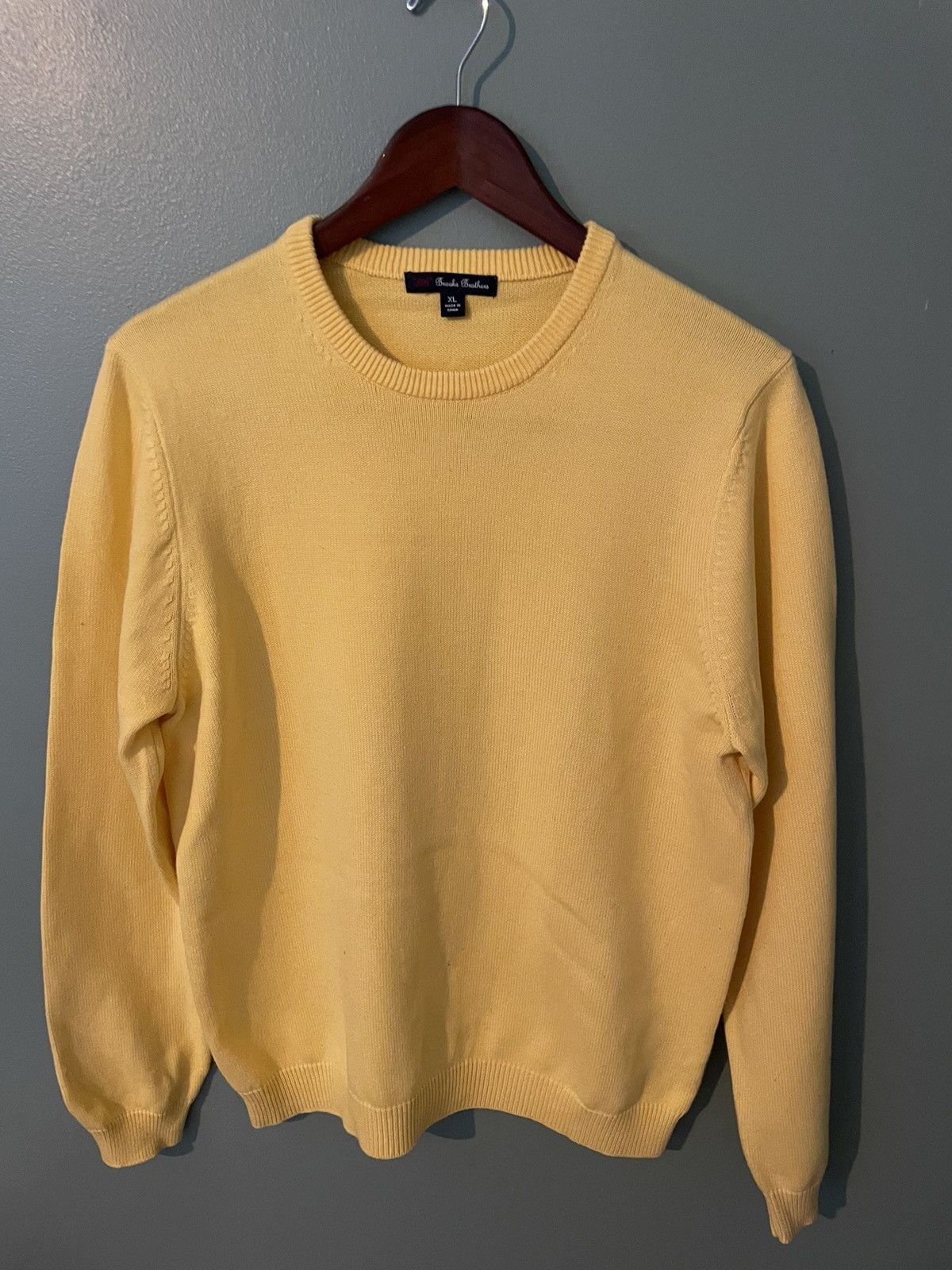 Brooks Brothers Brooks Brothers Yellow Knitwear Size US XL / EU 56 / 4 - 1 Thumbnail