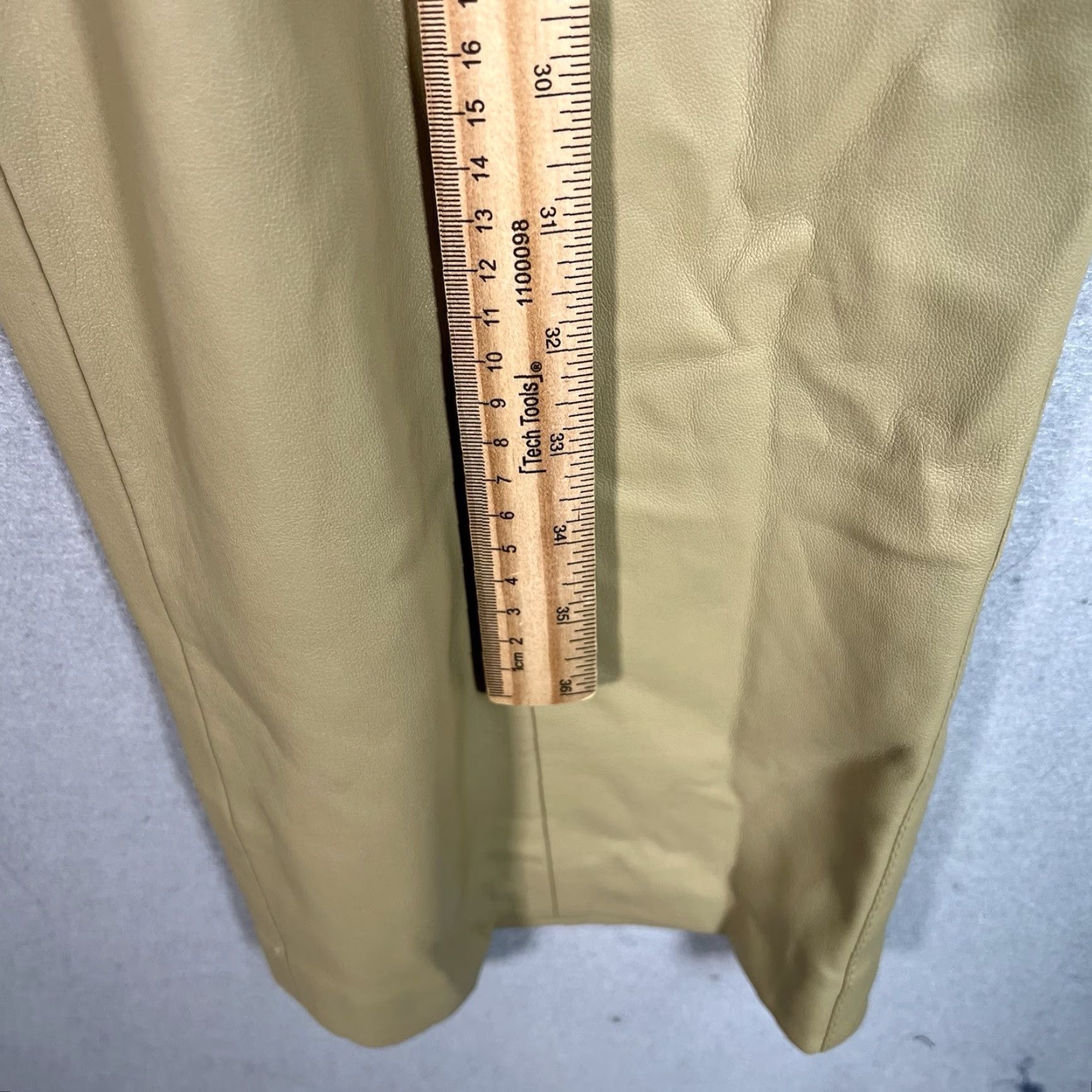Mango VINTAGE Mango Paneled Pants Womens Large Beige Straight Fit Wide Leg Pockets Elastic Pants Womens Large Beige Mango Paneled Size 36" / US 14 / IT 50 - 3 Thumbnail