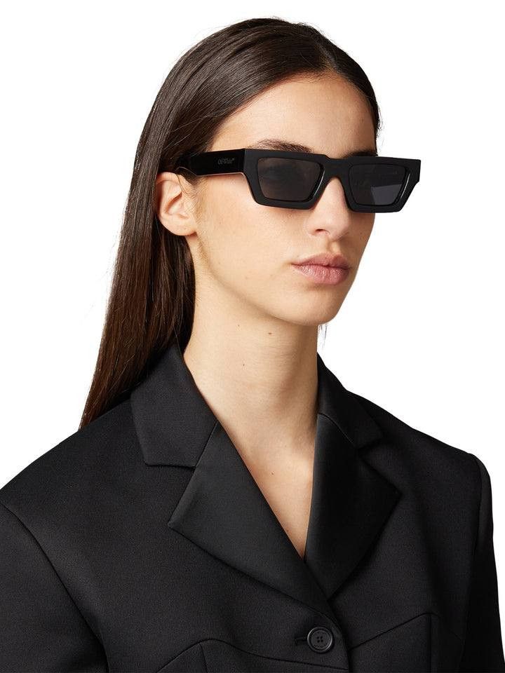 Off-White Off-White OERI129 MANCHESTER 1007 Sunglasses Black Rectangle Size ONE SIZE - 3 Thumbnail