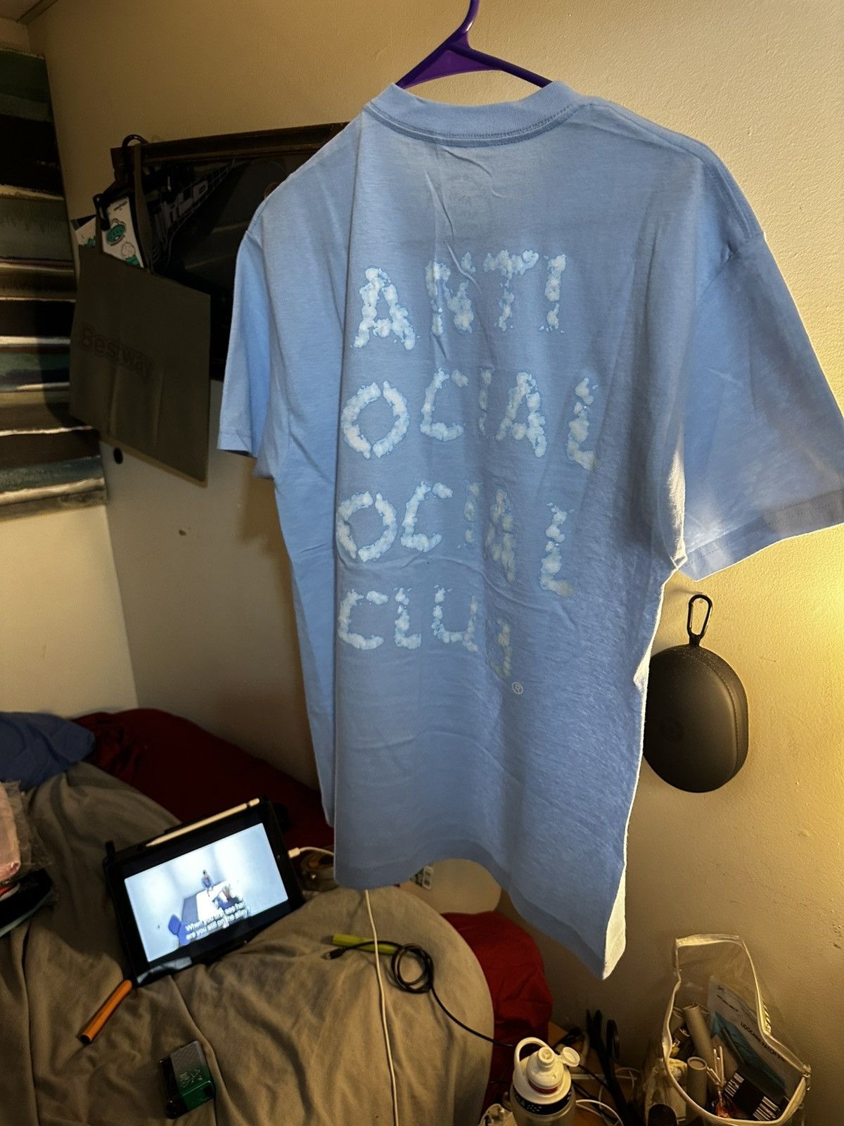 Anti Social Social Club × Designer Baby blue Anti Social Social Club Tee Size US M / EU 48-50 / 2 - 5 Thumbnail