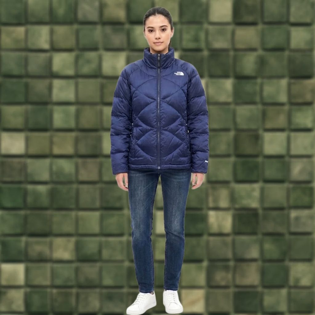 The North Face The North Face Womens M Flare 550 Down Puffer Jacket Coat Navy Blue Quilted Warm Size M / US 6-8 / IT 42-44 - 1 Thumbnail