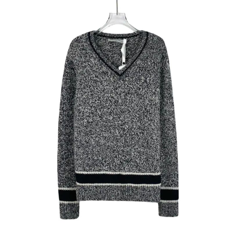 Dior Dior Gray Wool Women's Pullover Sweater 0089 Size ONE SIZE - 1 Thumbnail