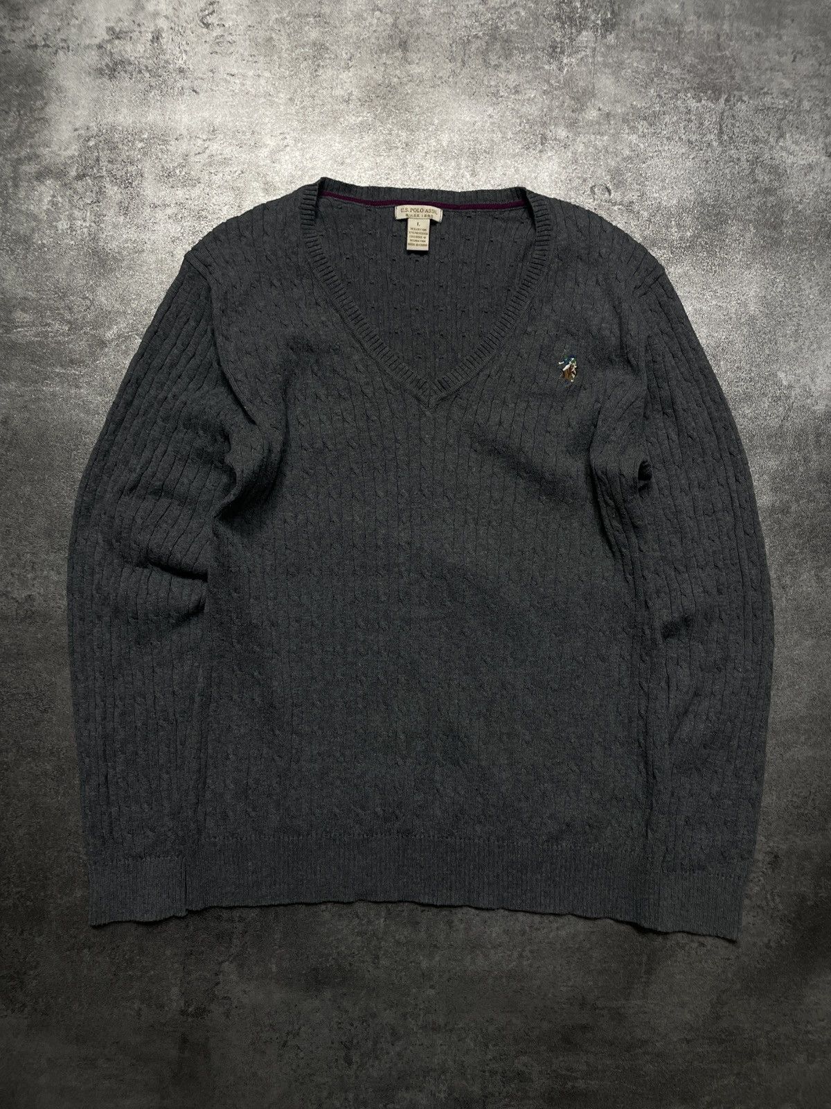 U.S. Polo Assn. Luxury🔥U. S. Polo Assn Sweater Braid Premium Size L / US 10 / IT 46 - 1 Thumbnail