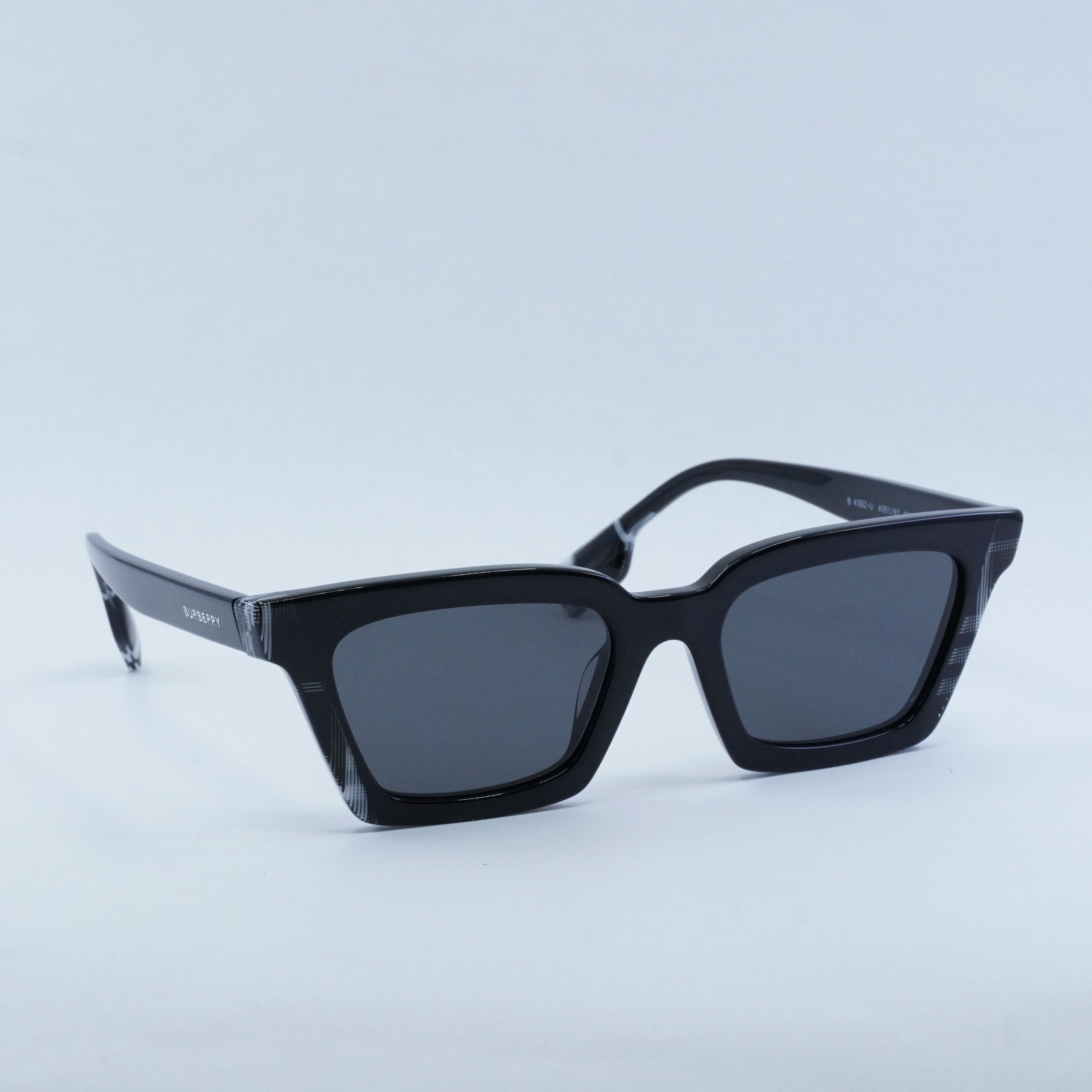 Burberry Burberry BE4392U 405187 Sunglasses Black Square Frame Size ONE SIZE - 10 Thumbnail