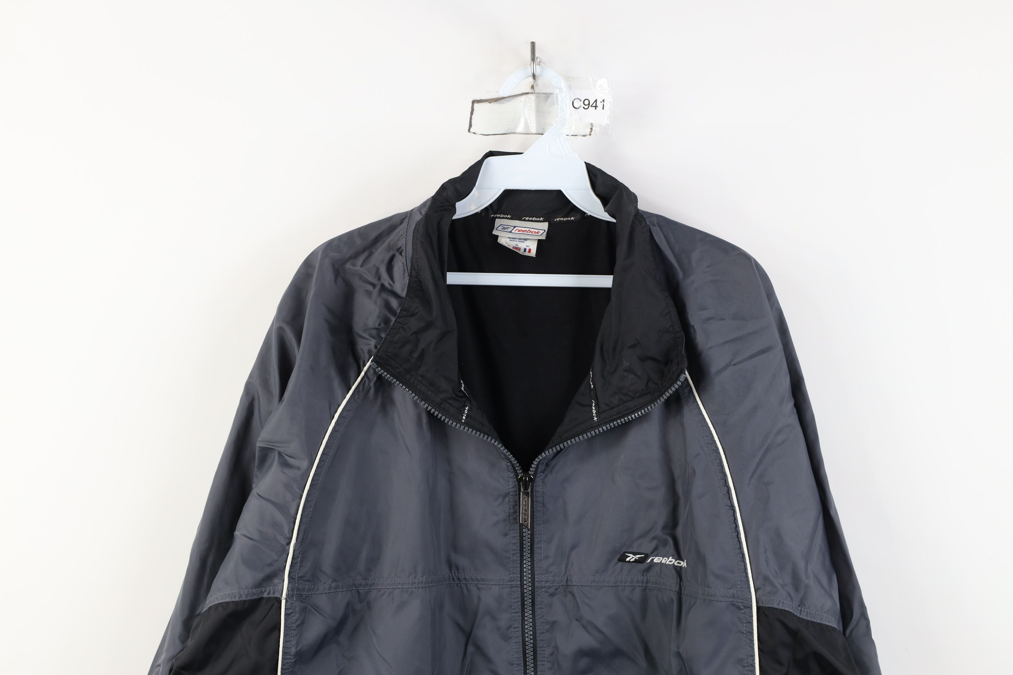 Reebok Vintage 90s Reebok Fleece Lined Full Zip Windbreaker Jacket Size US XL / EU 56 / 4 - 2 Thumbnail