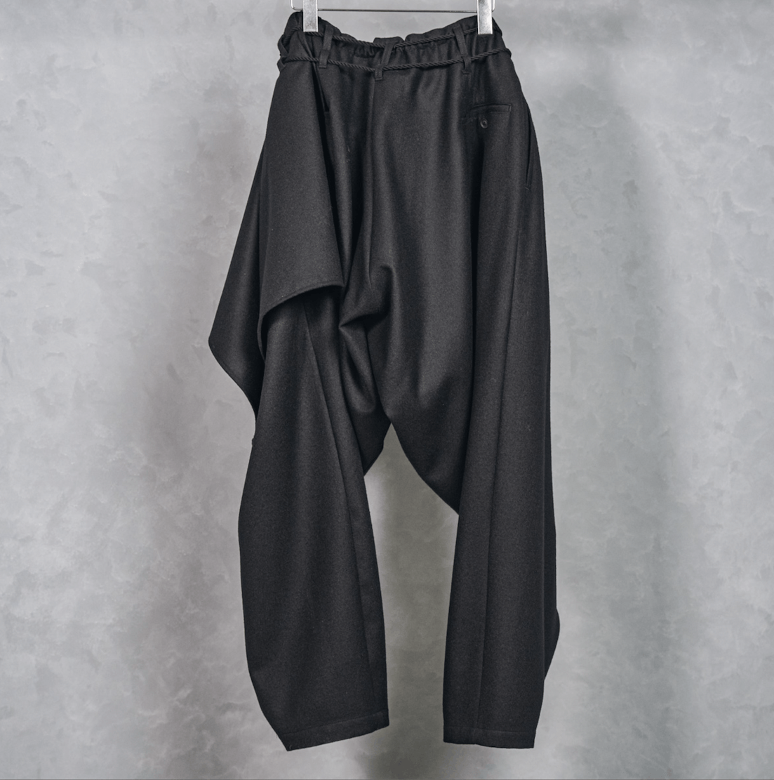 Yohji Yamamoto Pour Homme - LAYERED DRAPED PANTS