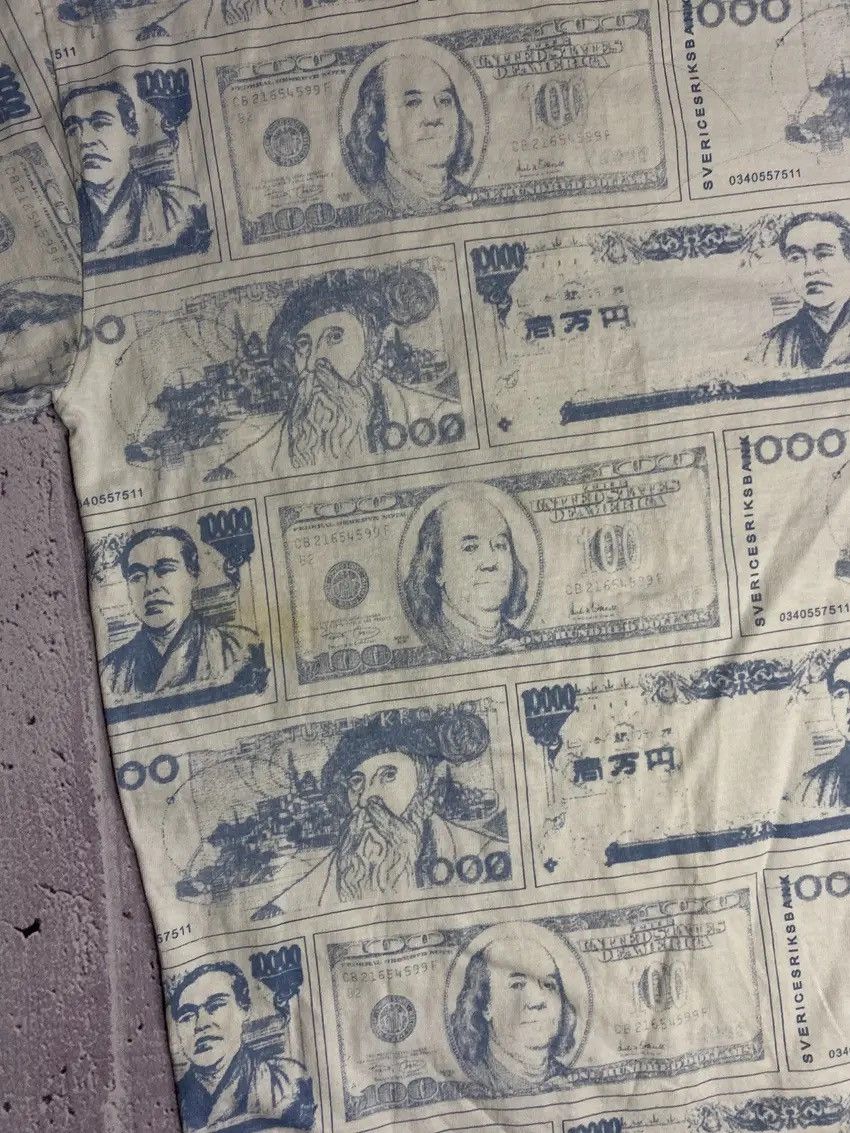 Vintage 💸Men’s Vintage T-Shirt Over Print Dollars 212 NYC Tee💸 Size US L / EU 52-54 / 3 - 9 Thumbnail