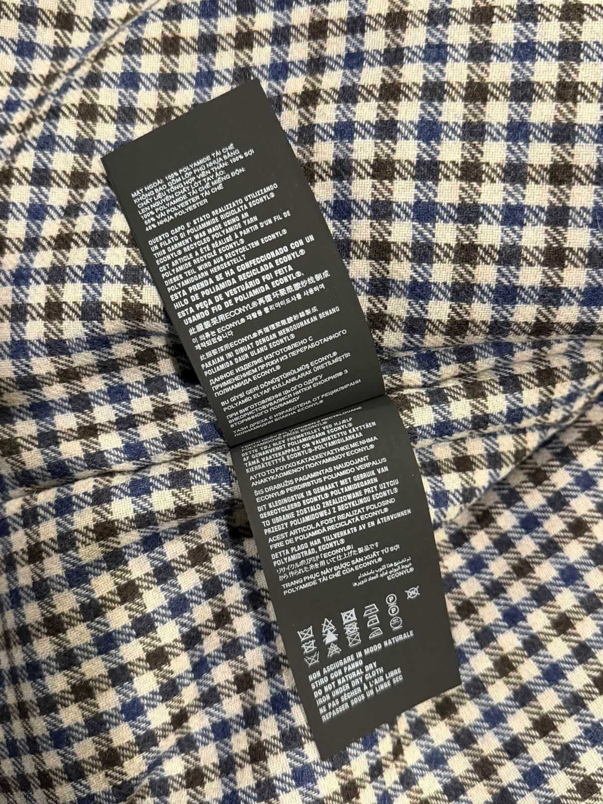 Prada Prada Re-Nylon Padded Checked Line Blouson Navy Jacket Size XXS / US 00 / IT 34 - 20 Thumbnail