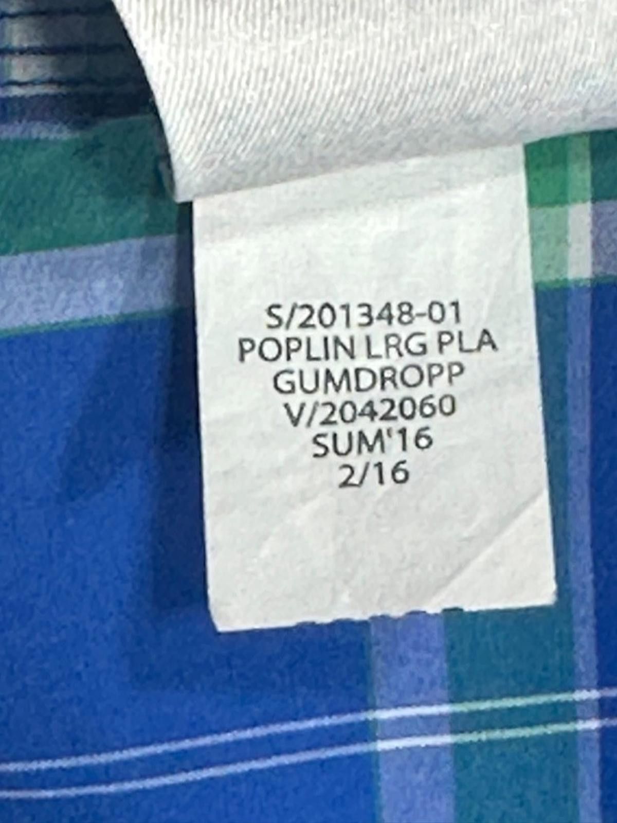 Gap Gap 100% Cotton Oxford Plaid Button Up Blue/Green Mens M Size US M / EU 48-50 / 2 - 5 Thumbnail