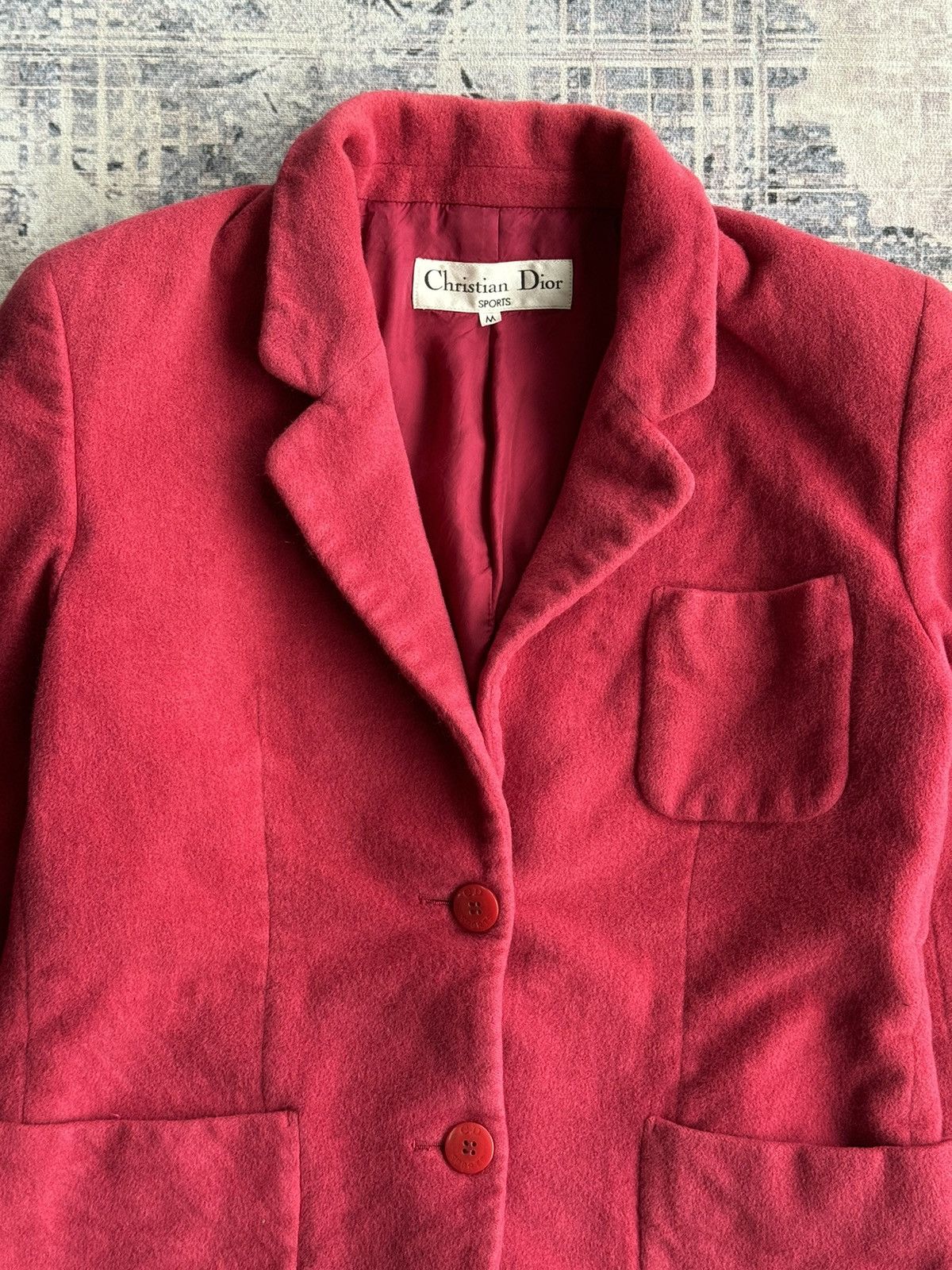 Christian Dior Monsieur Christian Dior Sport Red Blazer Size US M / EU 48-50 / 2 - 2 Thumbnail