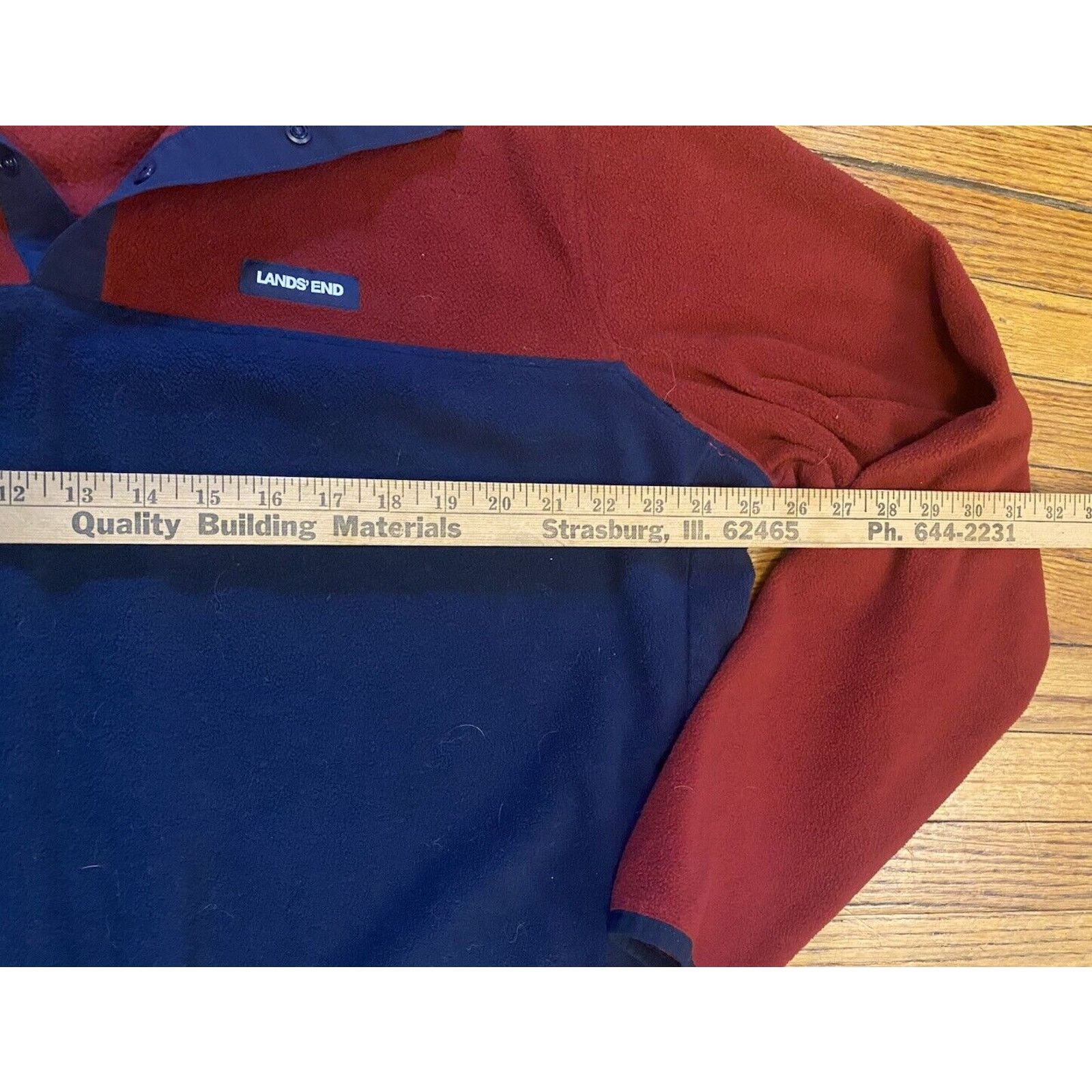 Lands' End Lands End Fleece Sweatshirt Pullover Jacket Mens XL Pockets Size US XL / EU 56 / 4 - 7 Thumbnail