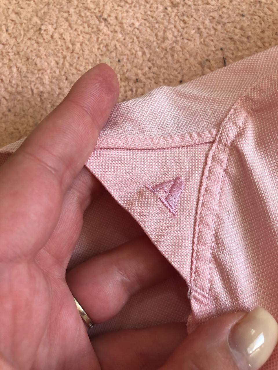 Aquascutum Vintage Aquascutum Pink Classic Fit Long Sleeve Button Shirt Size US XL / EU 56 / 4 - 5 Thumbnail