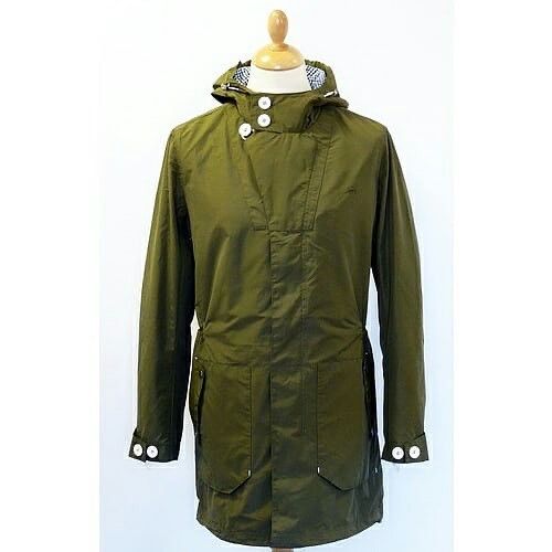 MERC 'ELDON' MENS RETRO MOD CASUAL FESTIVAL PARKA JACKET