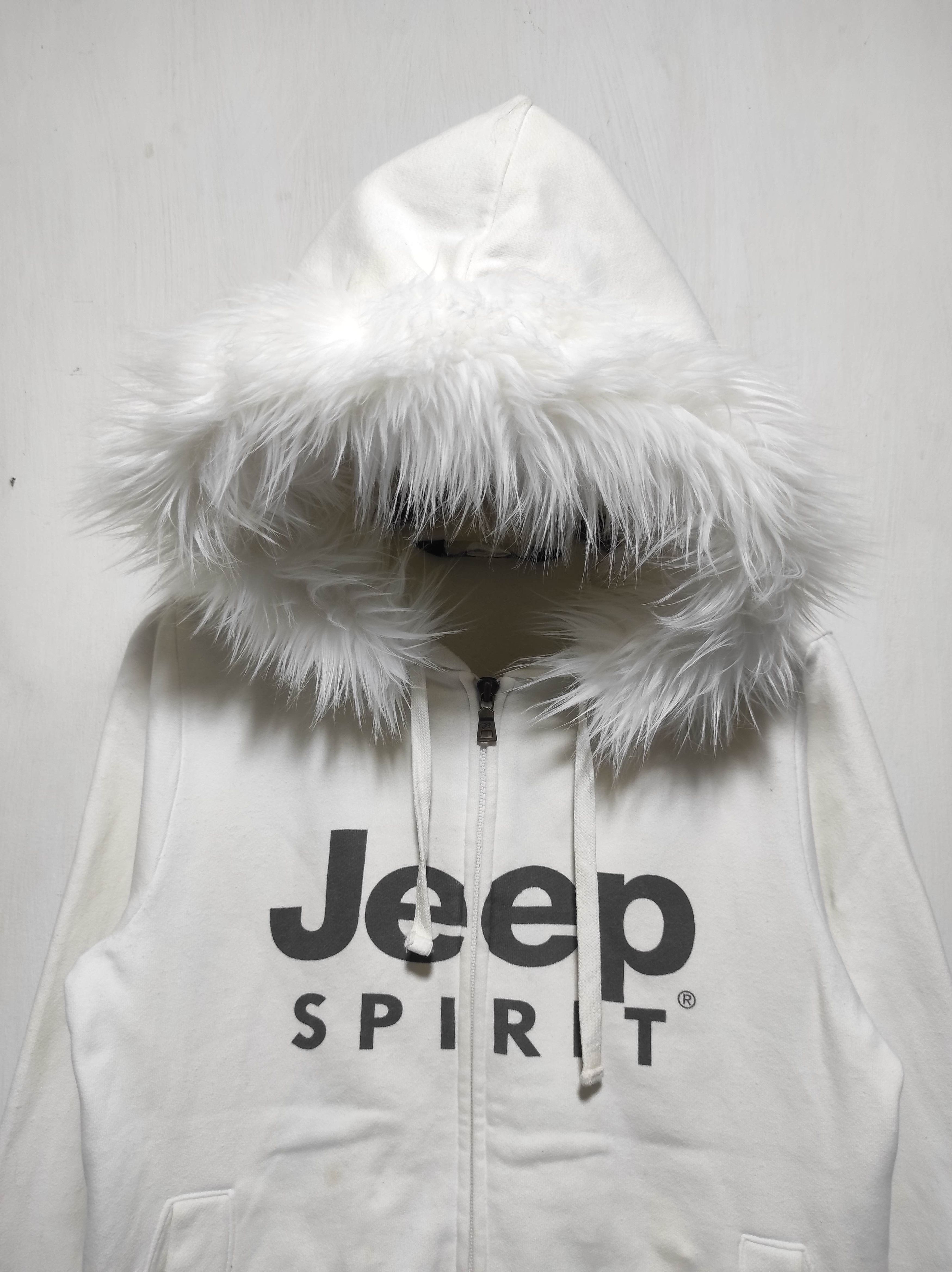Japanese Brand Jeep Spirit White Zip Fur Hoodie Lgb Style Size US S / EU 44-46 / 1 - 3 Thumbnail