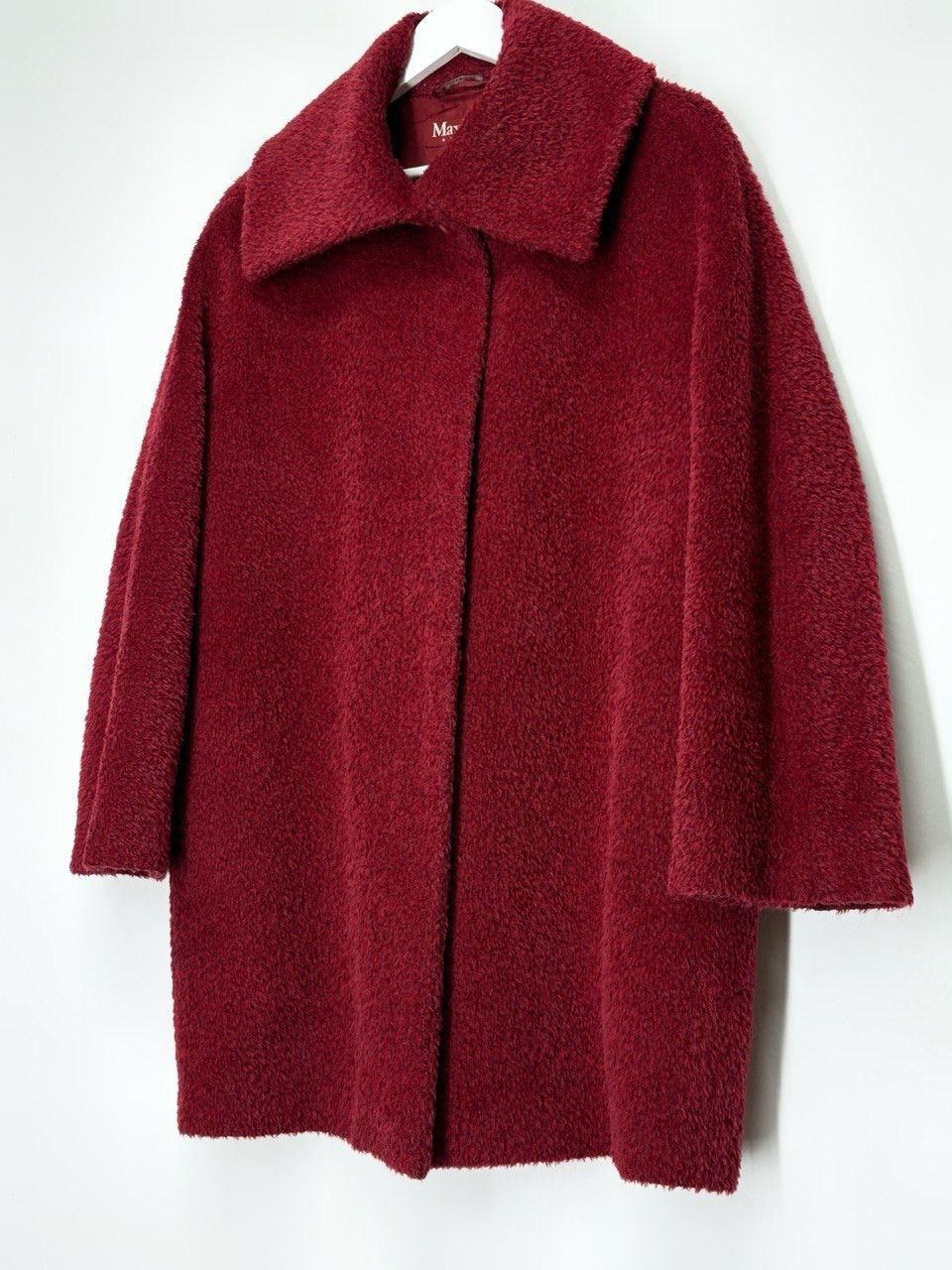 Max Mara Max Mara Studio Vintage Alpaca Wool Hot Red Coat High Collar Size M / US 6-8 / IT 42-44 - 3 Thumbnail