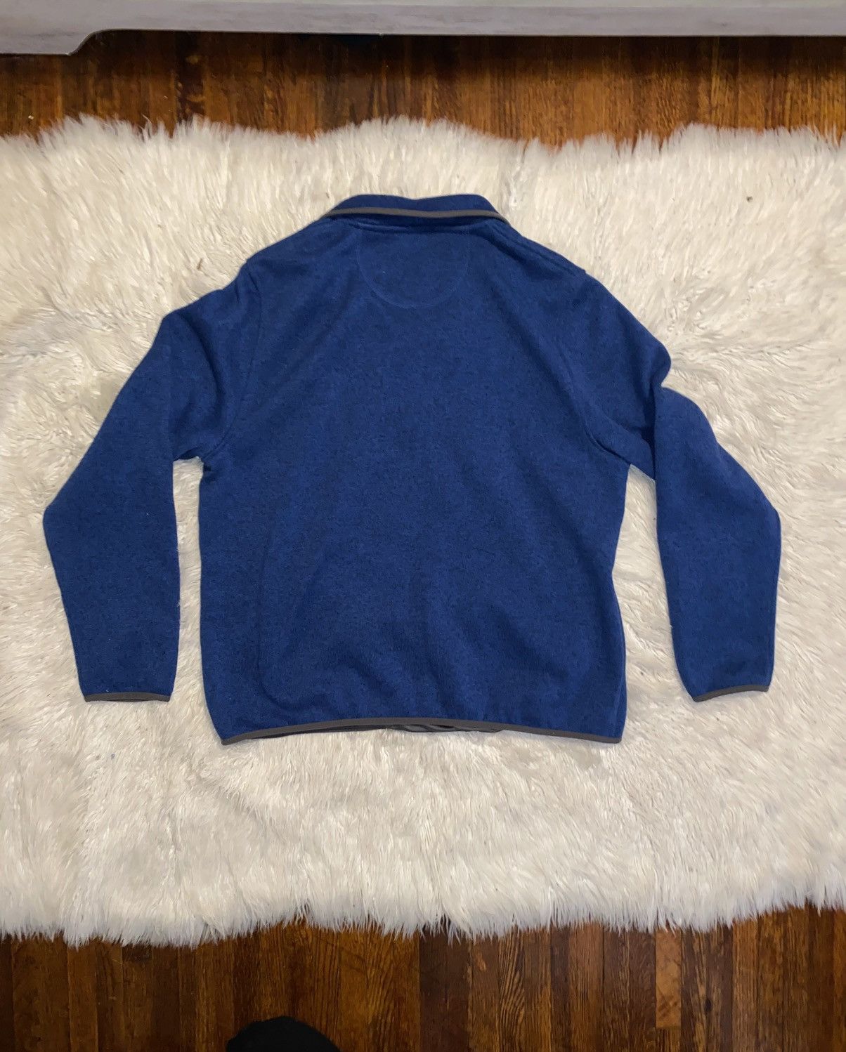 L.L. Bean L.L Bean Sweater Blue Quarter Button Size US XL / EU 56 / 4 - 4 Thumbnail