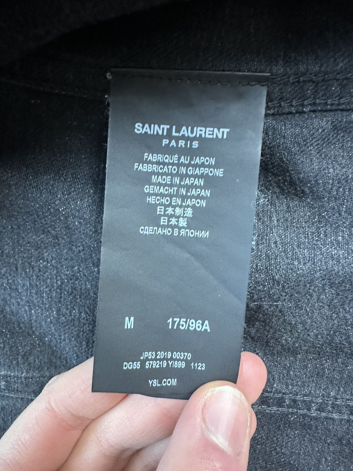 Saint Laurent Paris Saint Laurent Denim jacket faded distressed 2019 Size US M / EU 48-50 / 2 - 6 Thumbnail
