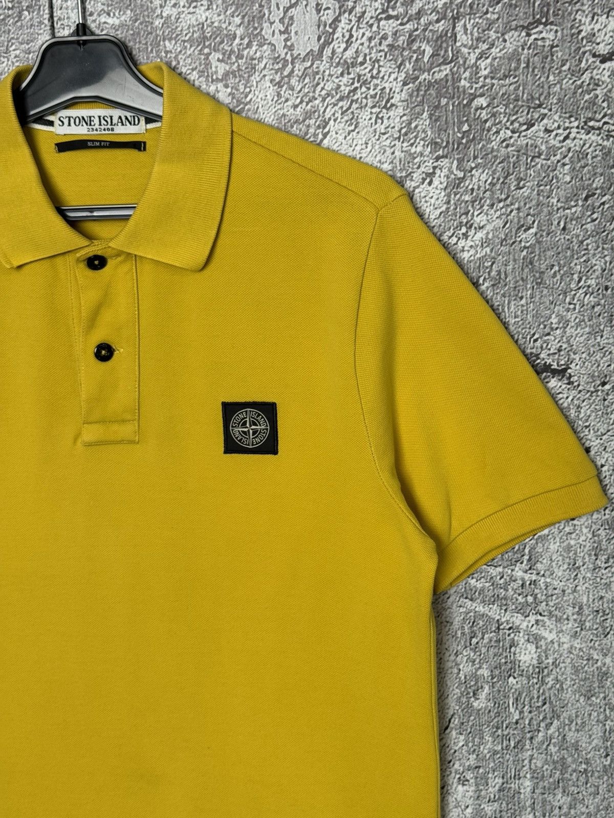 Stone Island Vintage Stone Island Patch Program Yellow Polo Shirt Size S Size US S / EU 44-46 / 1 - 3 Thumbnail