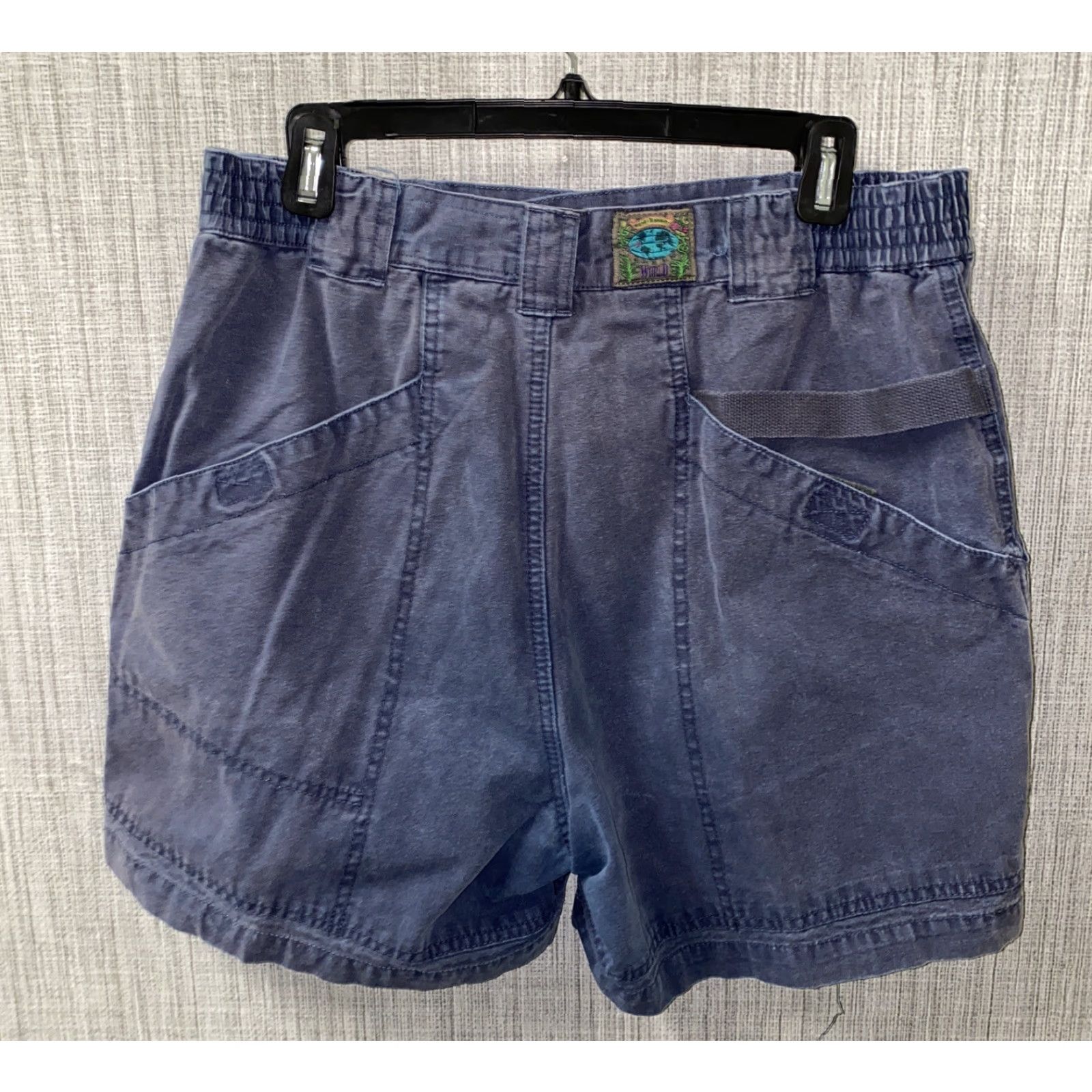 Vintage Sierra Trading Post Mens Blue Cotton Cargo Shorts Size 36, Regular Fit, Flat Front, Casual Size US 36 / EU 52 - 4 Thumbnail
