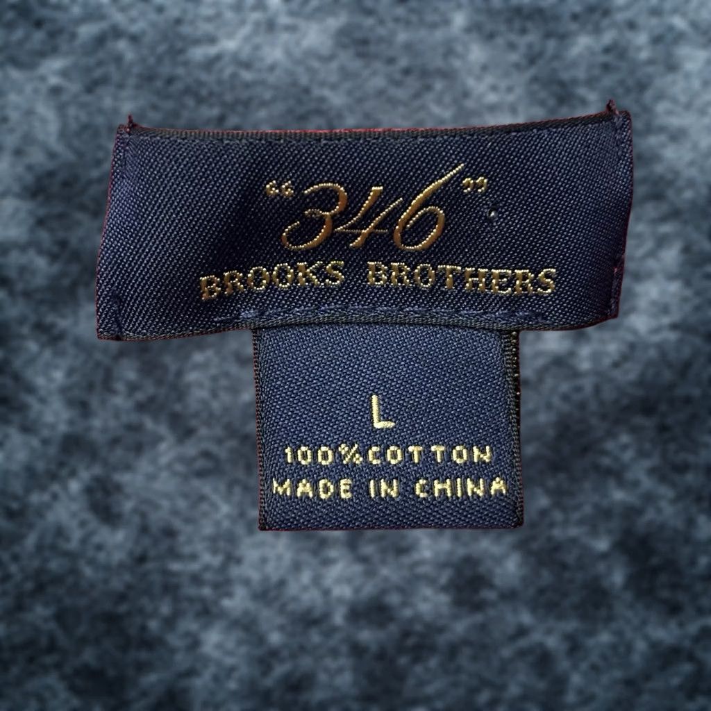 Brooks Brothers Sweater Mens Large Red Stripe V Neck Cotton Knit Pullover, Men's