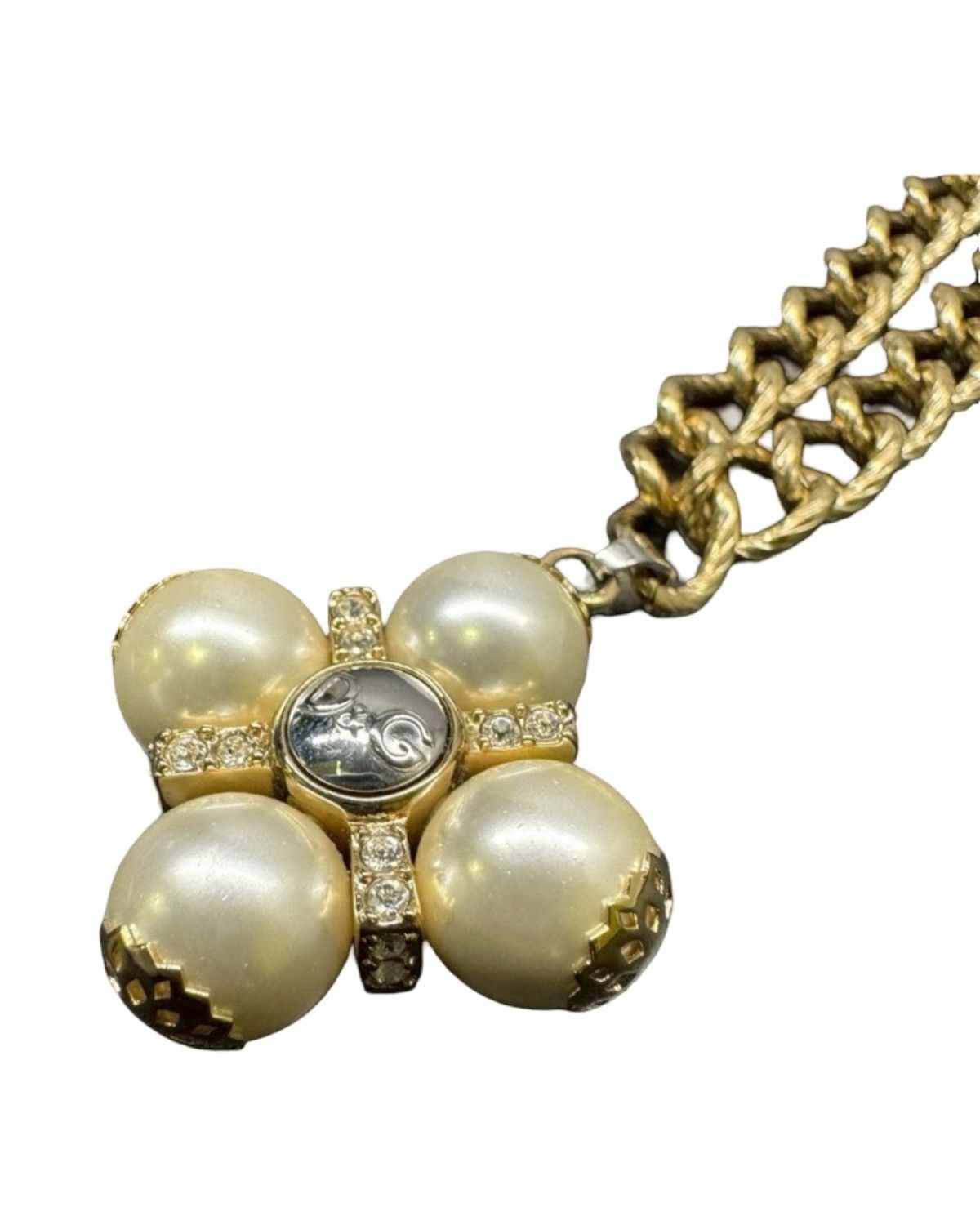 Dolce & Gabbana Pearl Chain Necklace Size ONE SIZE - 1 Thumbnail
