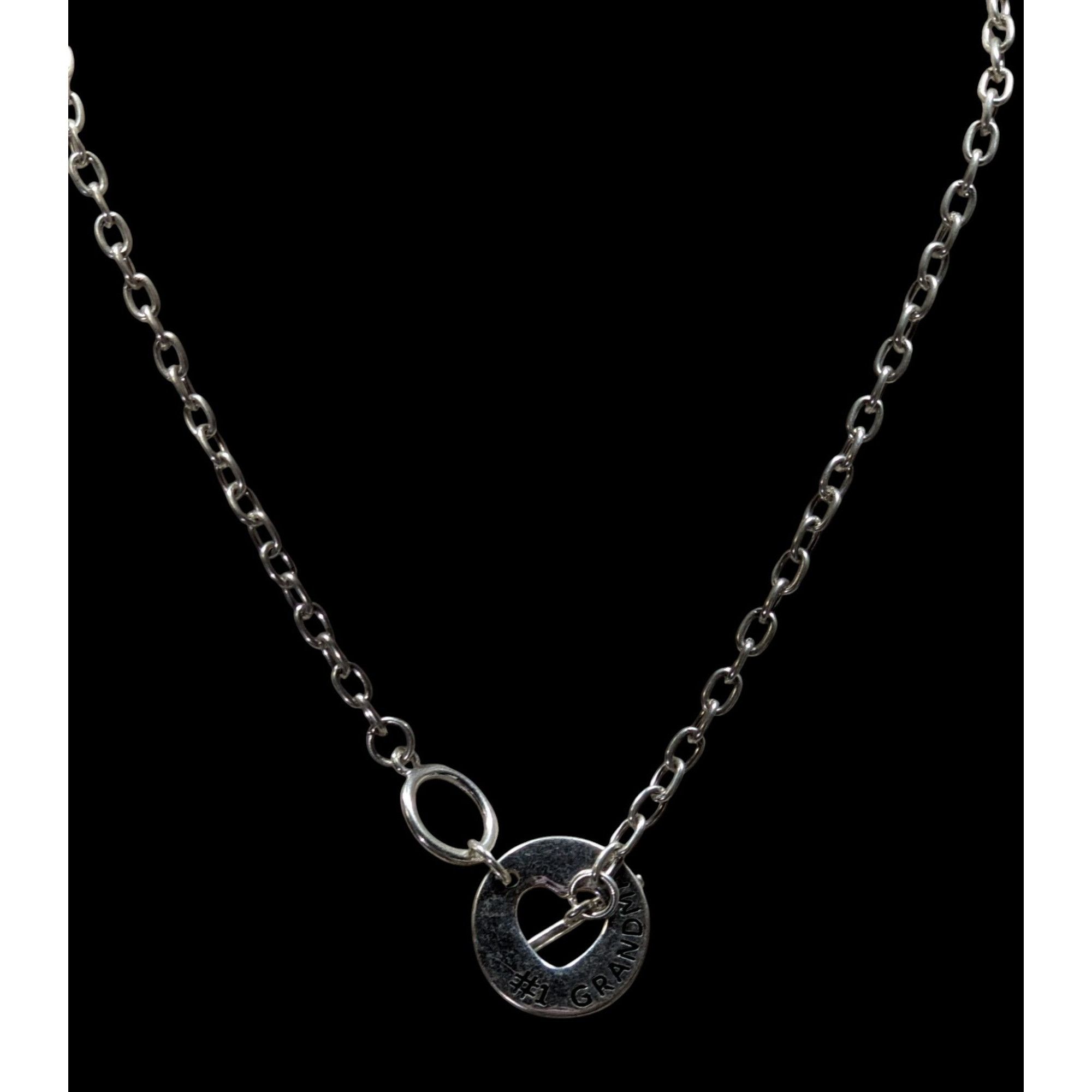 Other Number One Grandma Silver Tone Toggle Necklace Size ONE SIZE - 6 Thumbnail